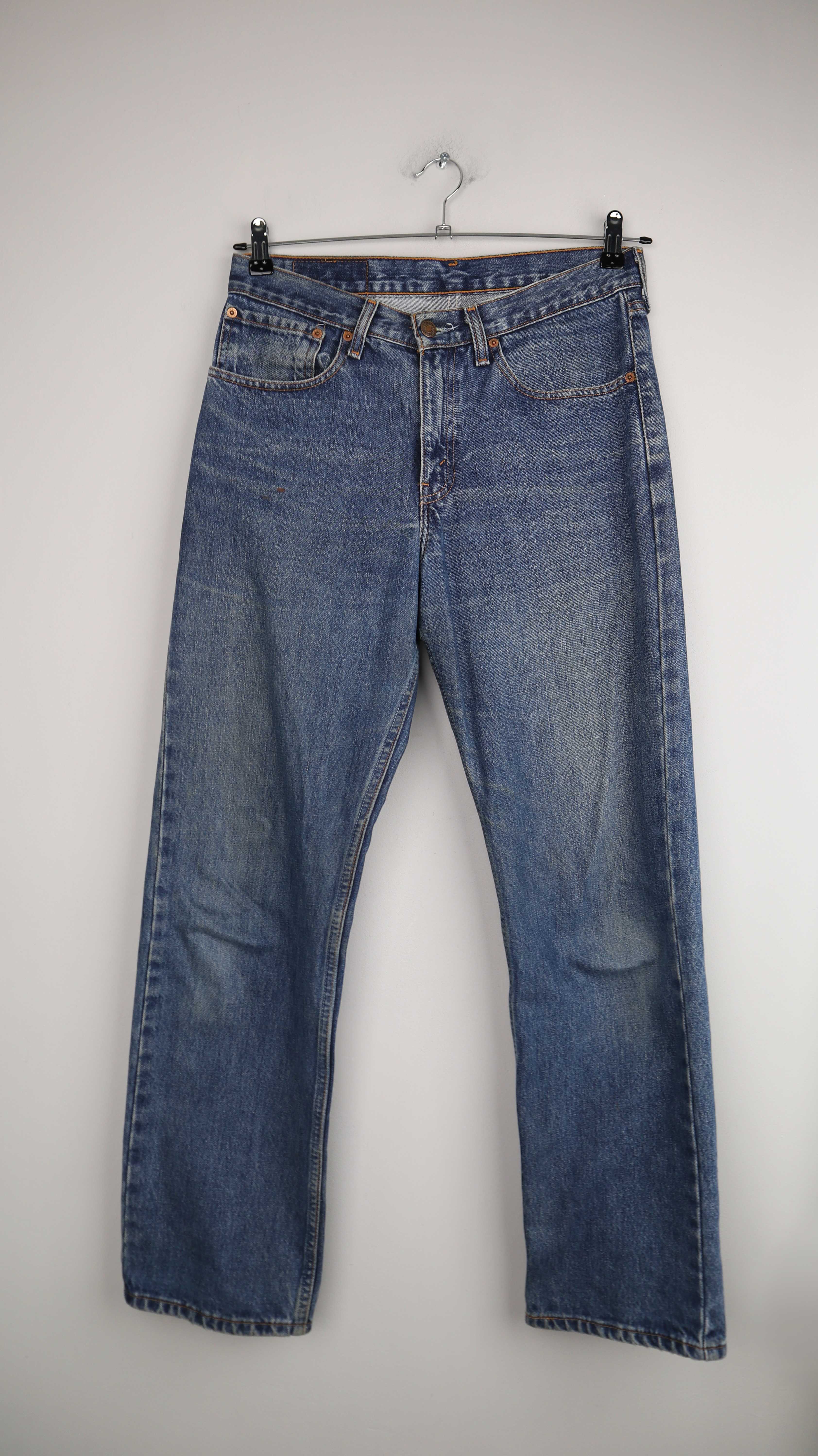 Levis 751 Jeans Hose blau straight leg W31 L30 denim washed