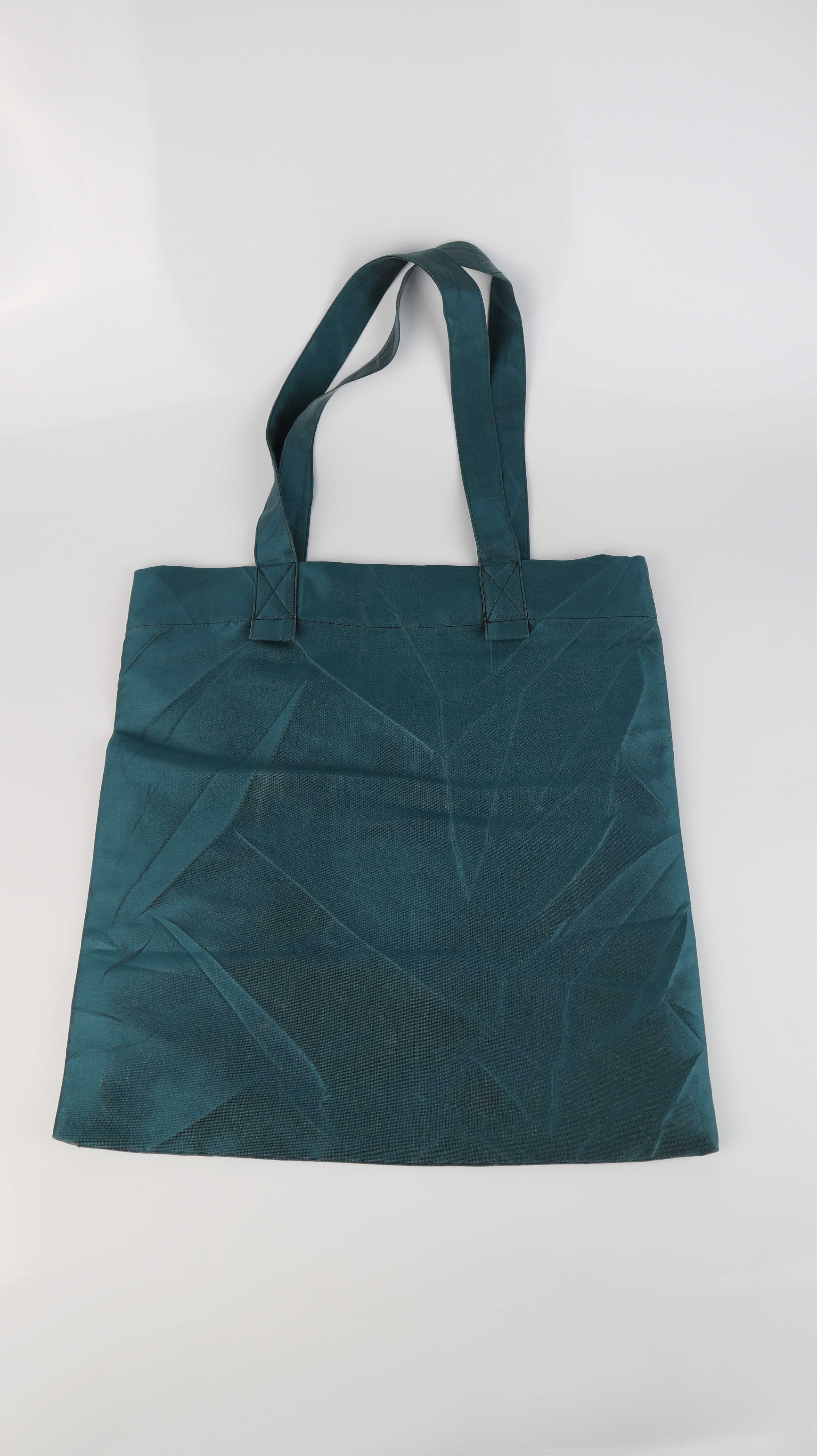 Odeeh Tasche Beutel Beuteltasche Türkis einfarbig Jutebeutel Seide