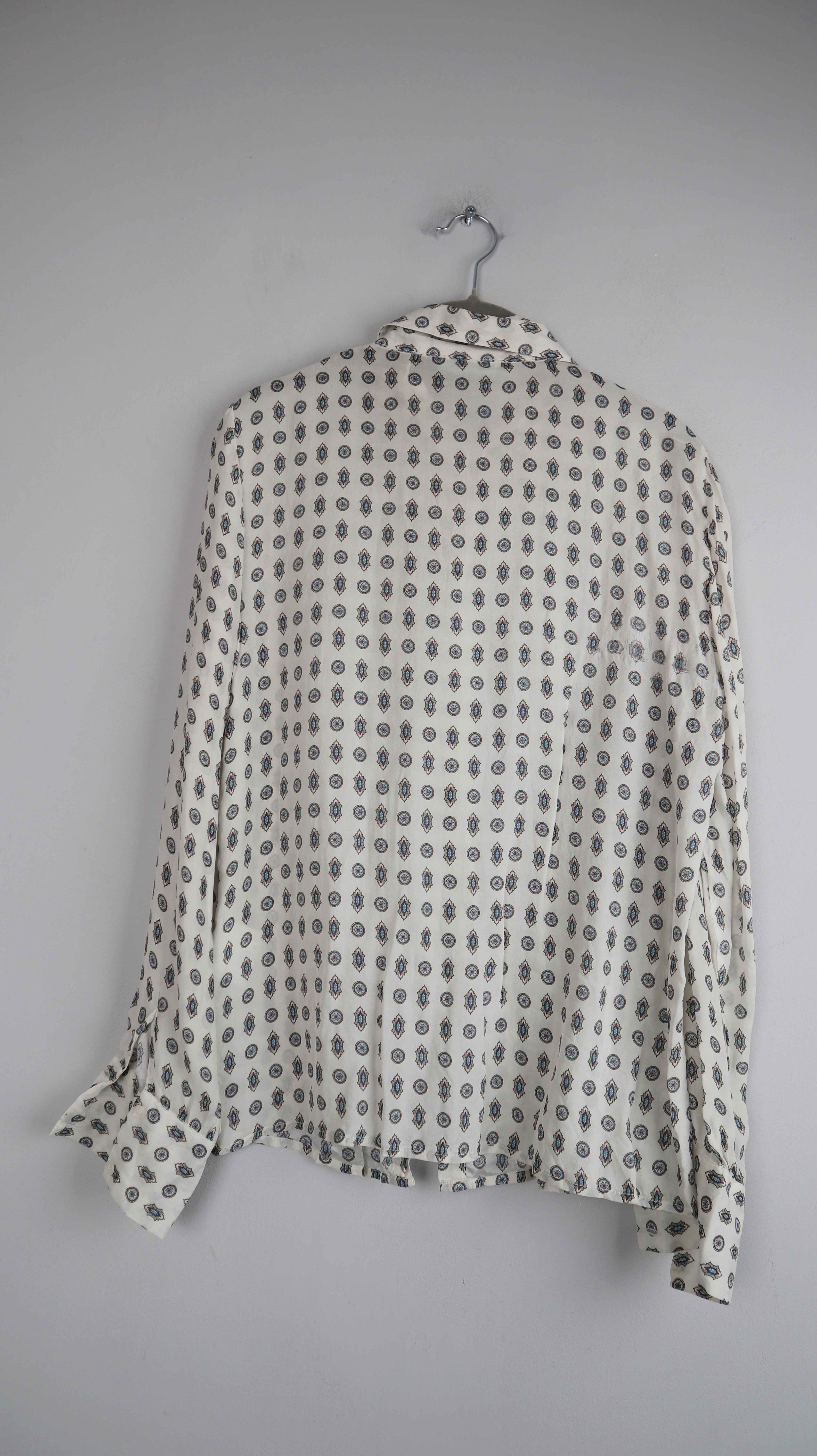 Makena Lei Bluse Hemd Shirt Seidenbluse 38 M weiß Seide Seidenbluse