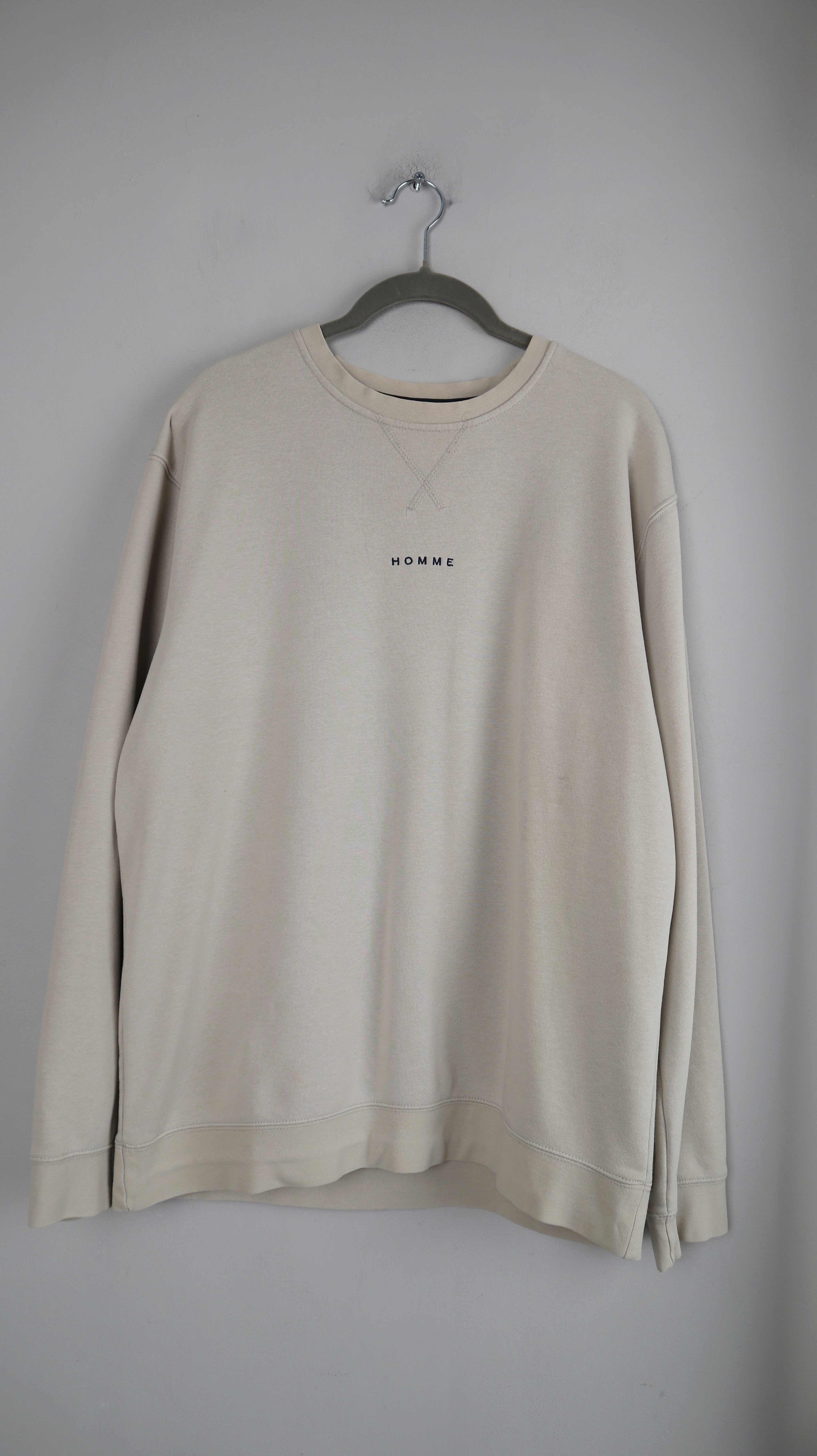 Selected Homme Pullover Sweater M Beige Creme Shirt Oberteil