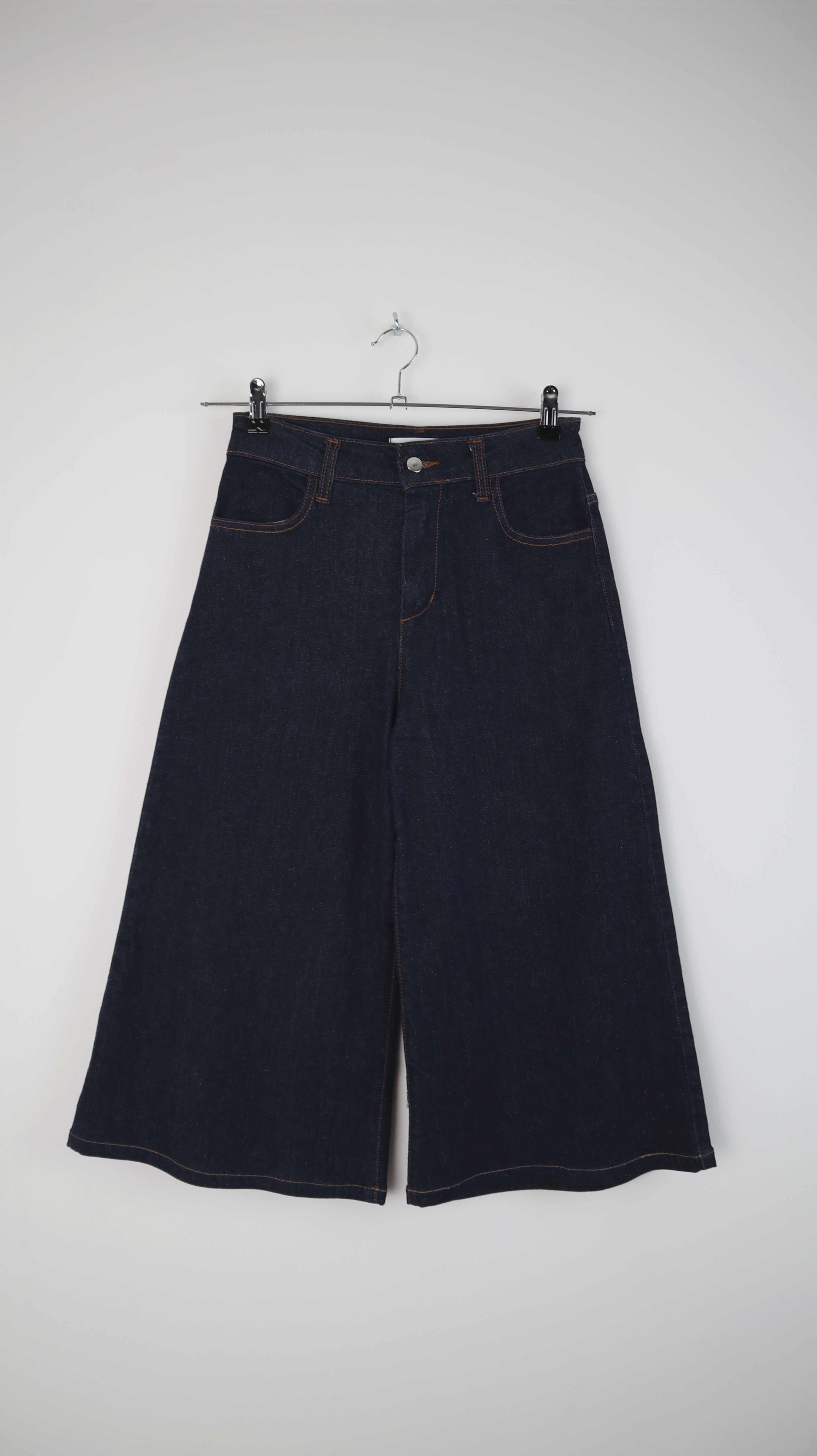 Blui Italy Hose Jeans denim 36 S blau 3/4 Hose Caprihose