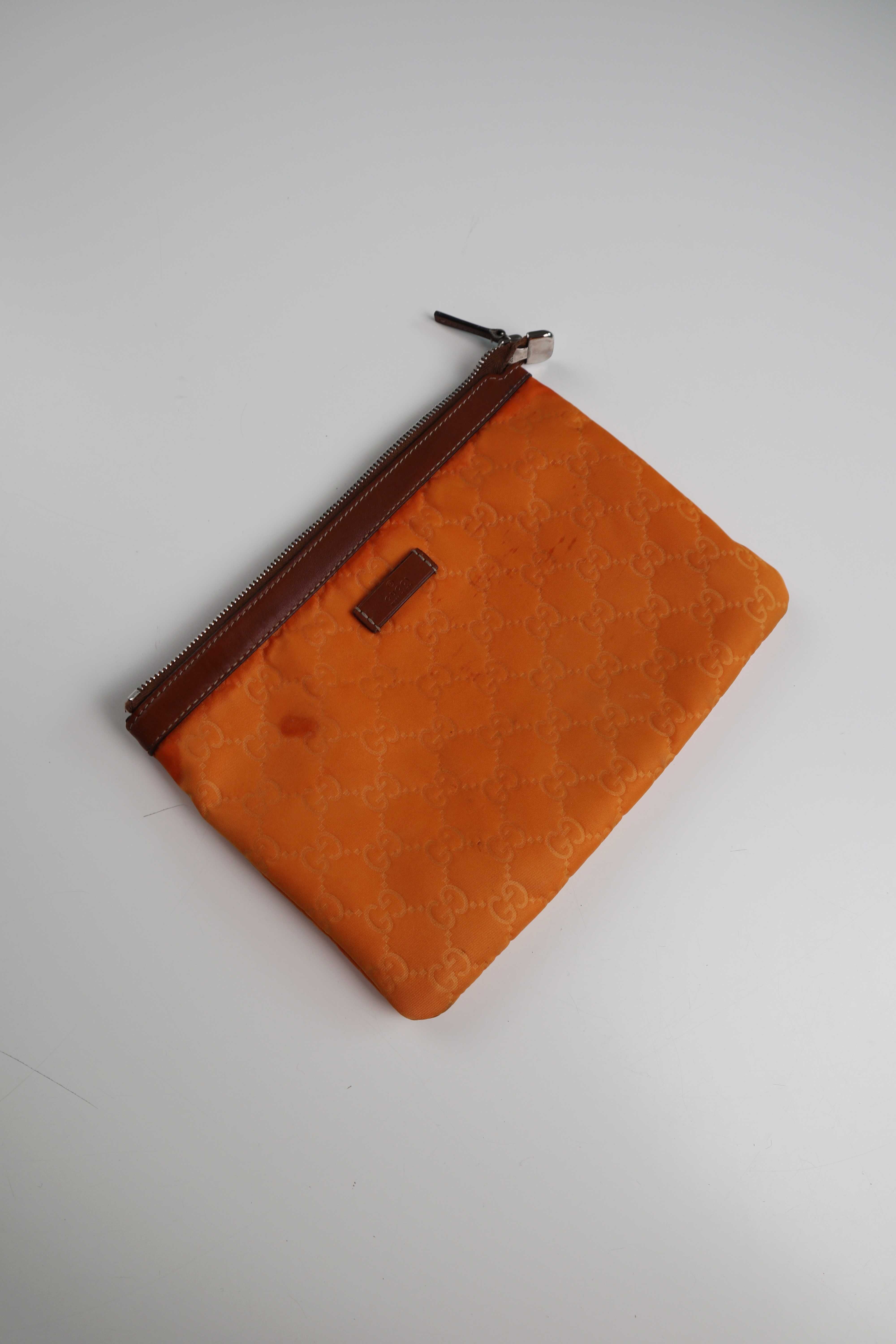 Gucci Tasche Etui Schminkktasche Orange Case Aufbewahrungstasche