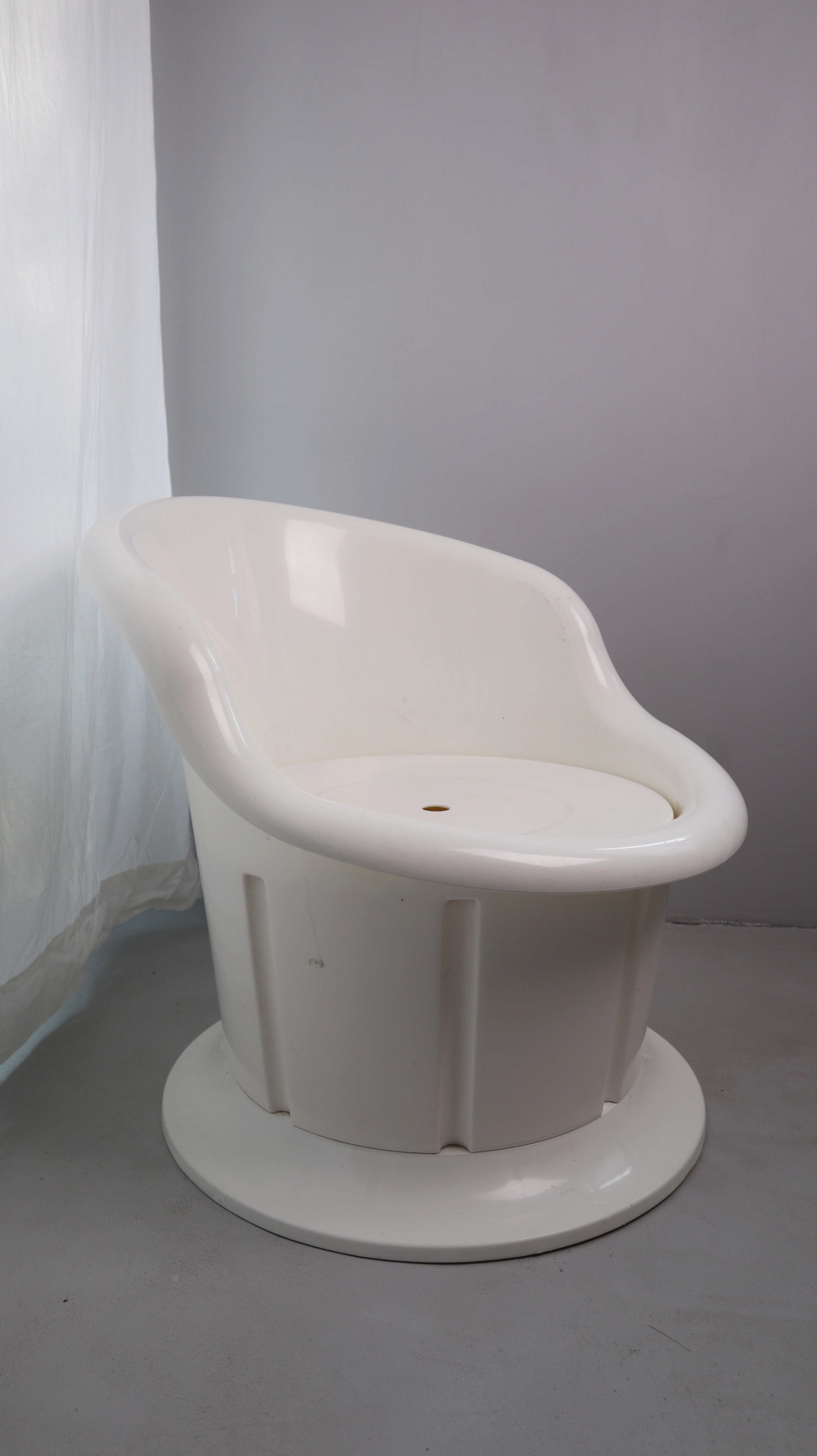 IKEA Popptropp Sessel Stuhl Gartenstuhl Kunststoff weiß K. Hagberg M. Hagberg