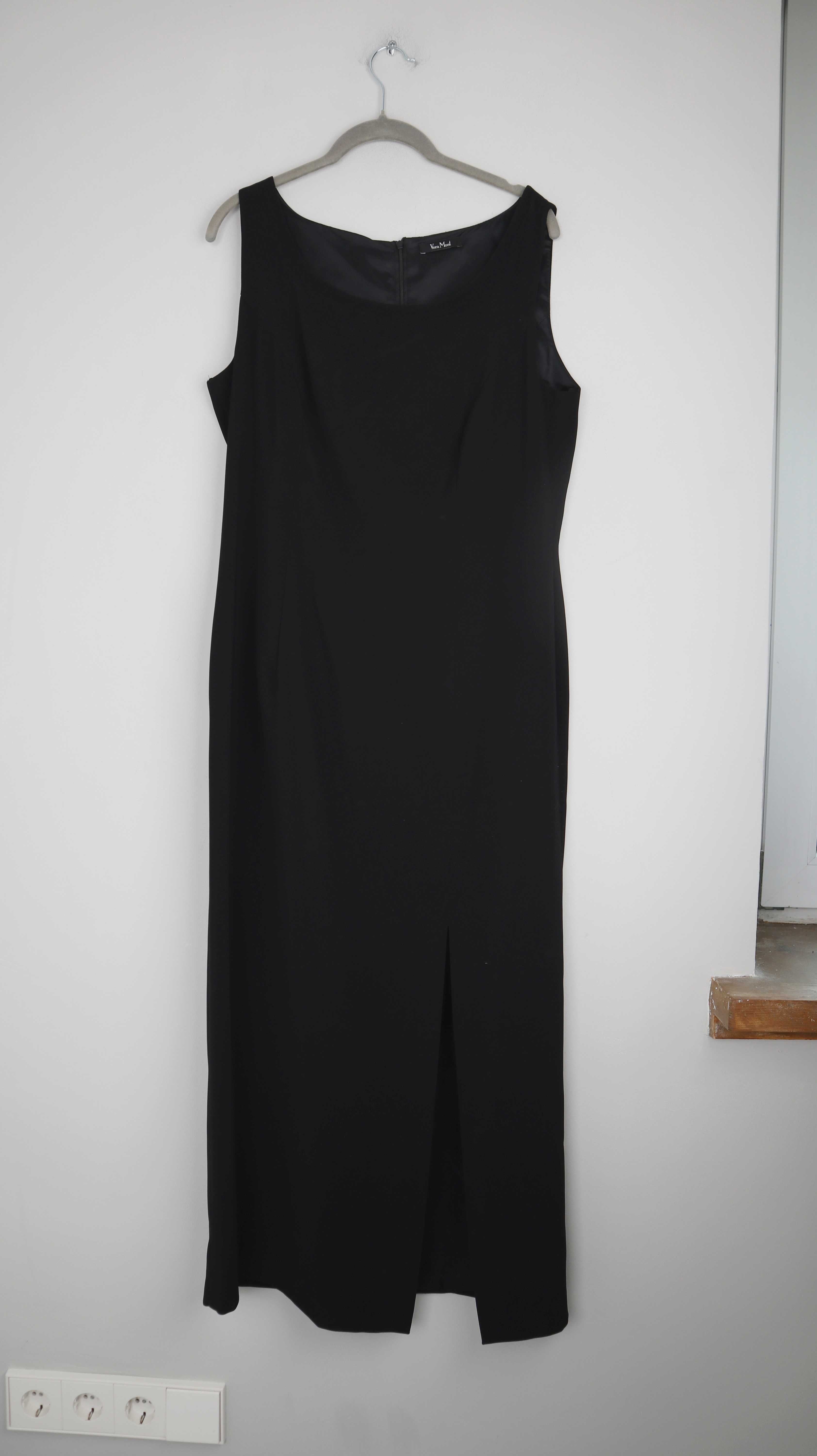 Vera Mont Kleid Schwarz Maxi Maxikleid einfarbig 40 L Lang