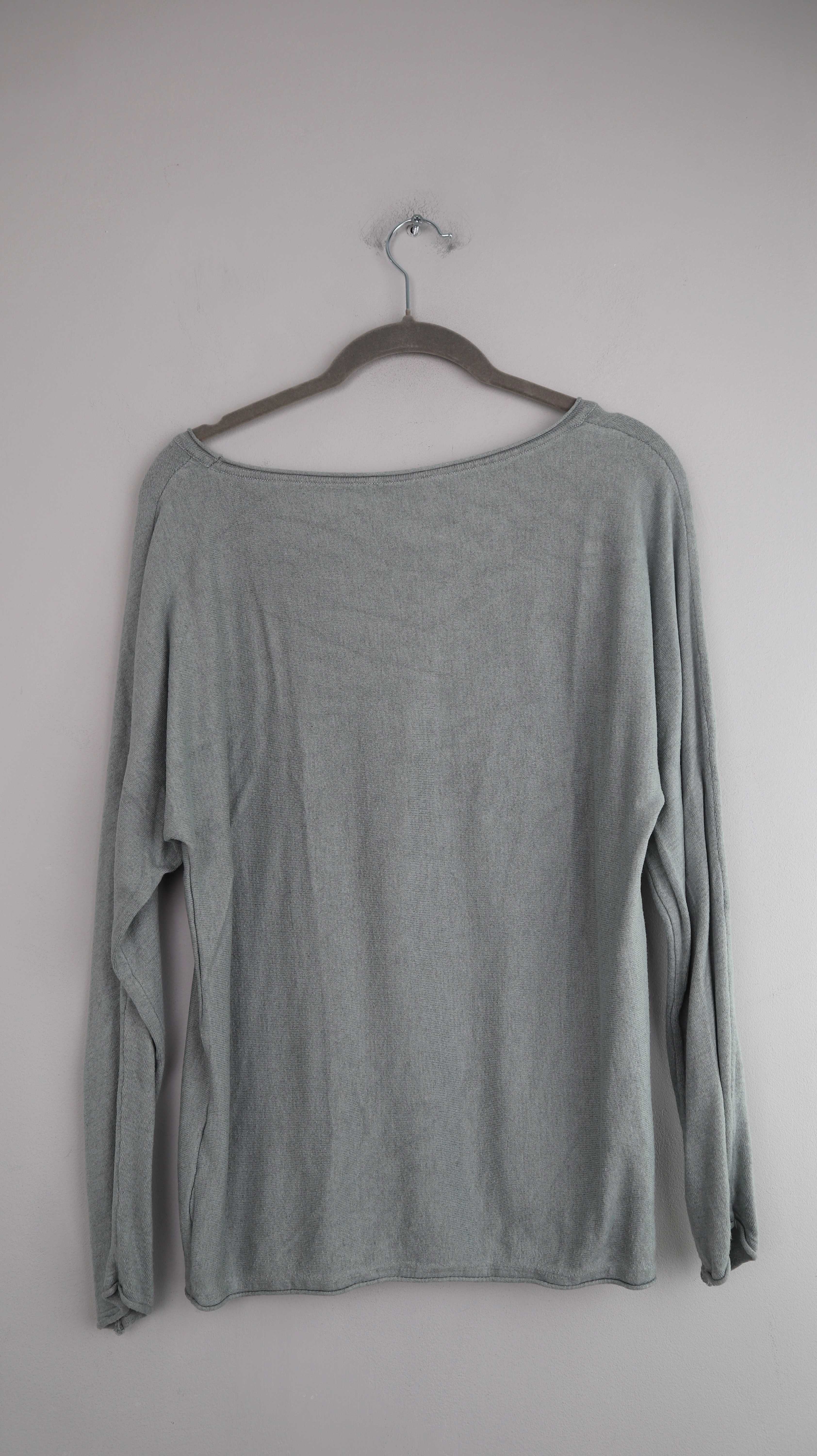 C&A Pullover blau türkis basic 36 S einfarbig Longsleeve