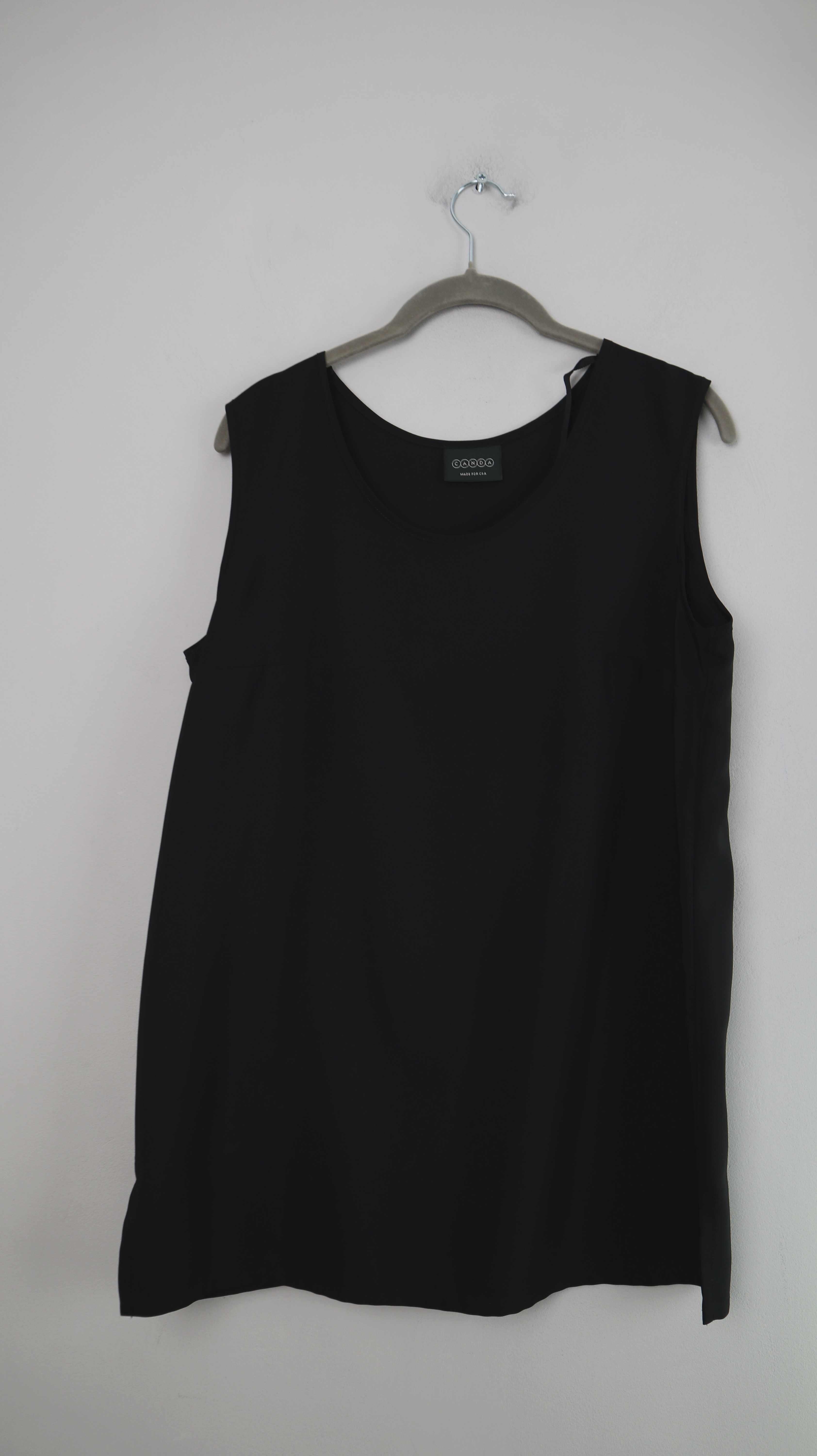 Canada Shirt schwarz Top basic einfarbig 42 XL