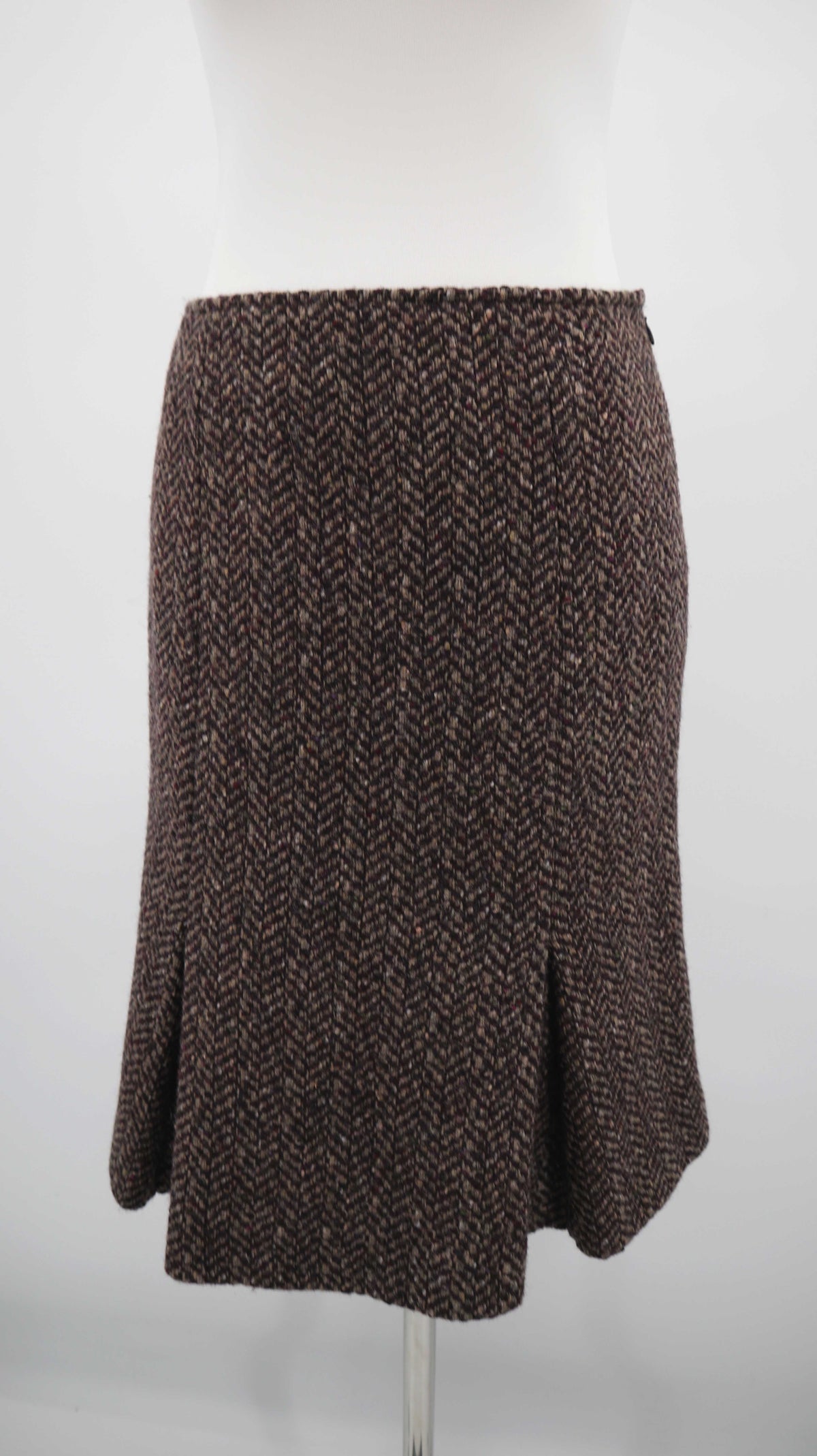 Max Mara Weekend Rock Wollrock Tulpenrock Braun 36 S