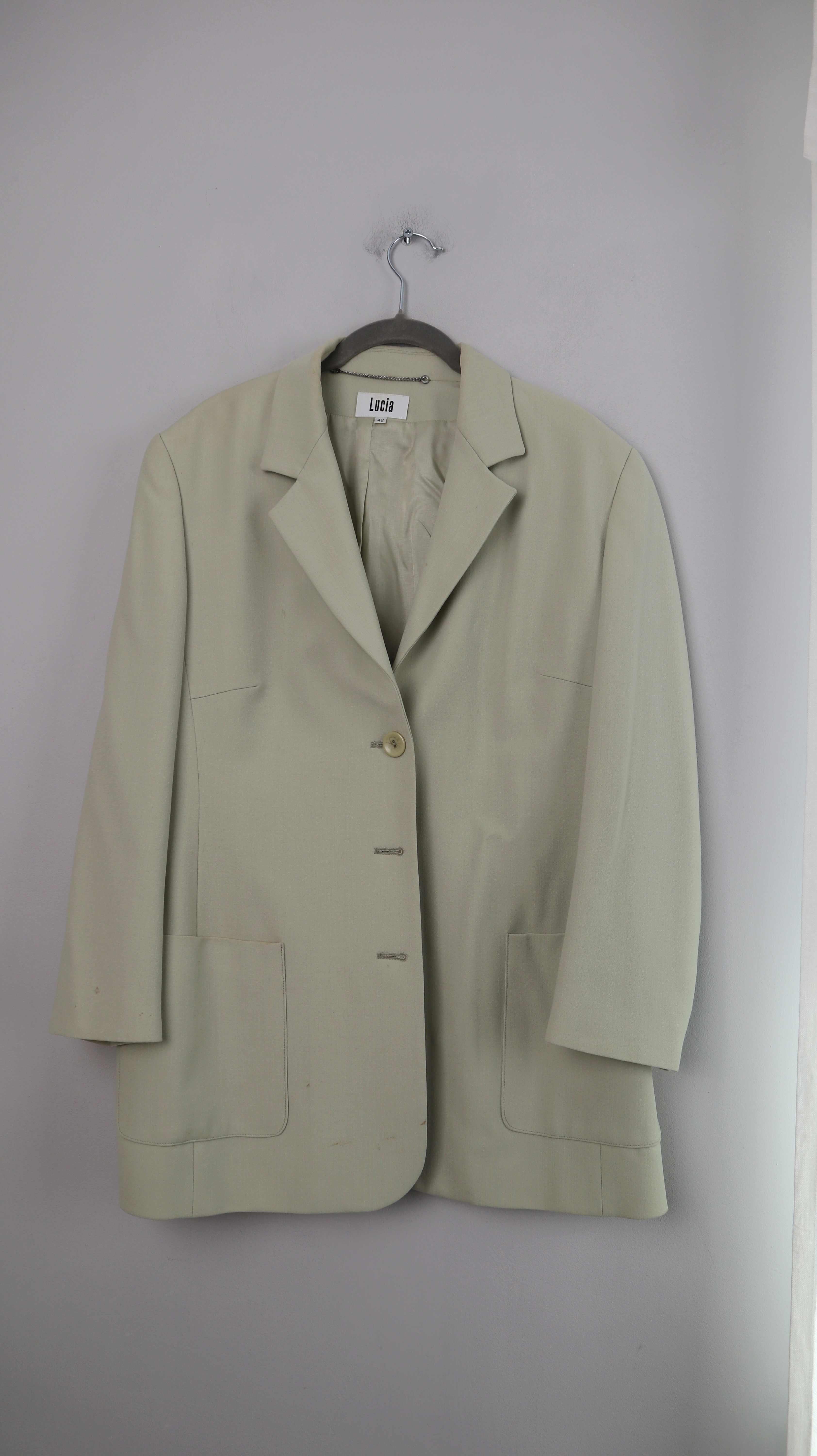 Lucia Blazer Grün Mintgrün Vintage 42 XL oversized