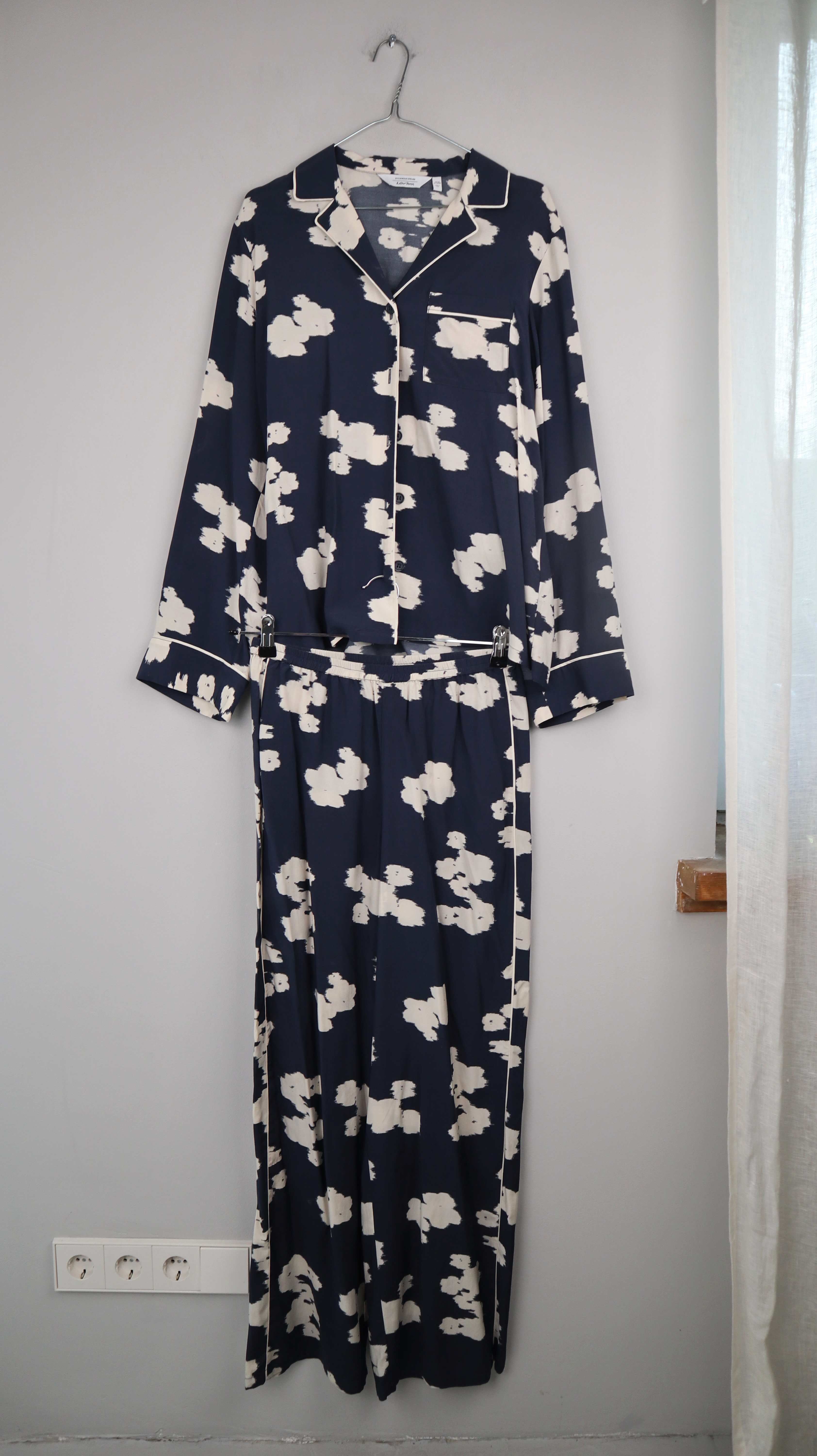 &other stories Set Blau Creme 38 M Anzug Zweiteiler Stockholm Atelier