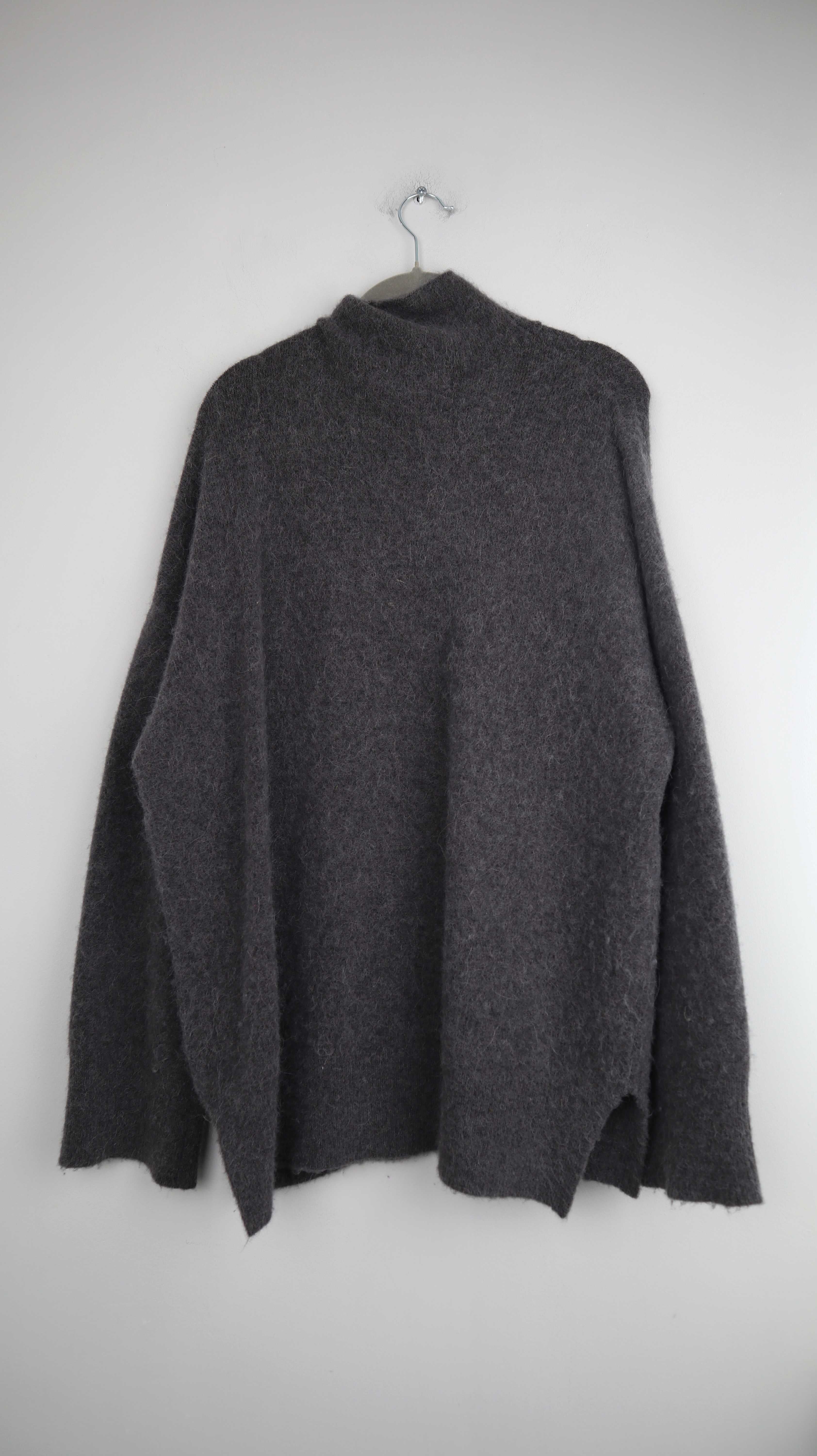 iheart Pullover Grau Strickpullover 38 M Alpaka Wolle Strickpullover