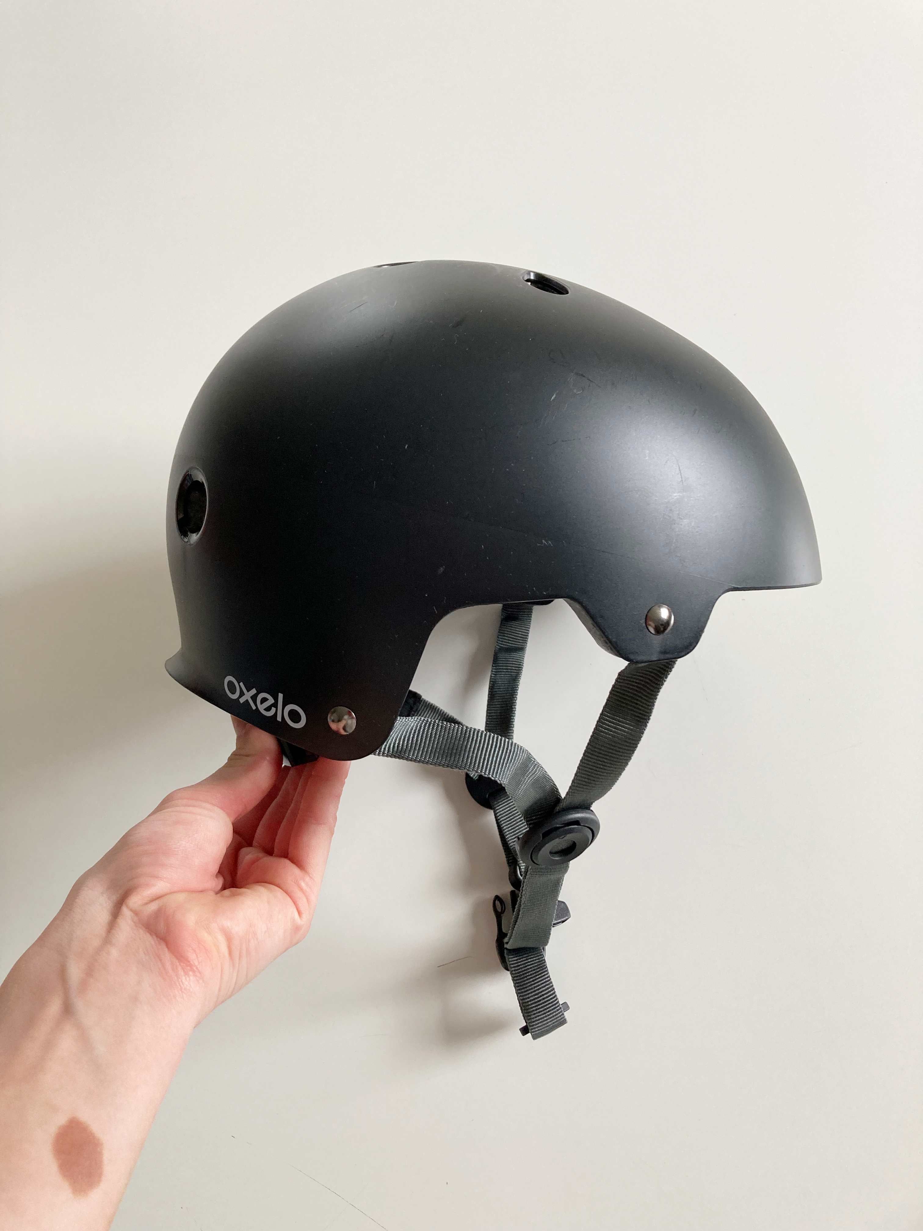 Helm Fahrradhelm schwarz Oxelo 55-58 cm Skatehelm