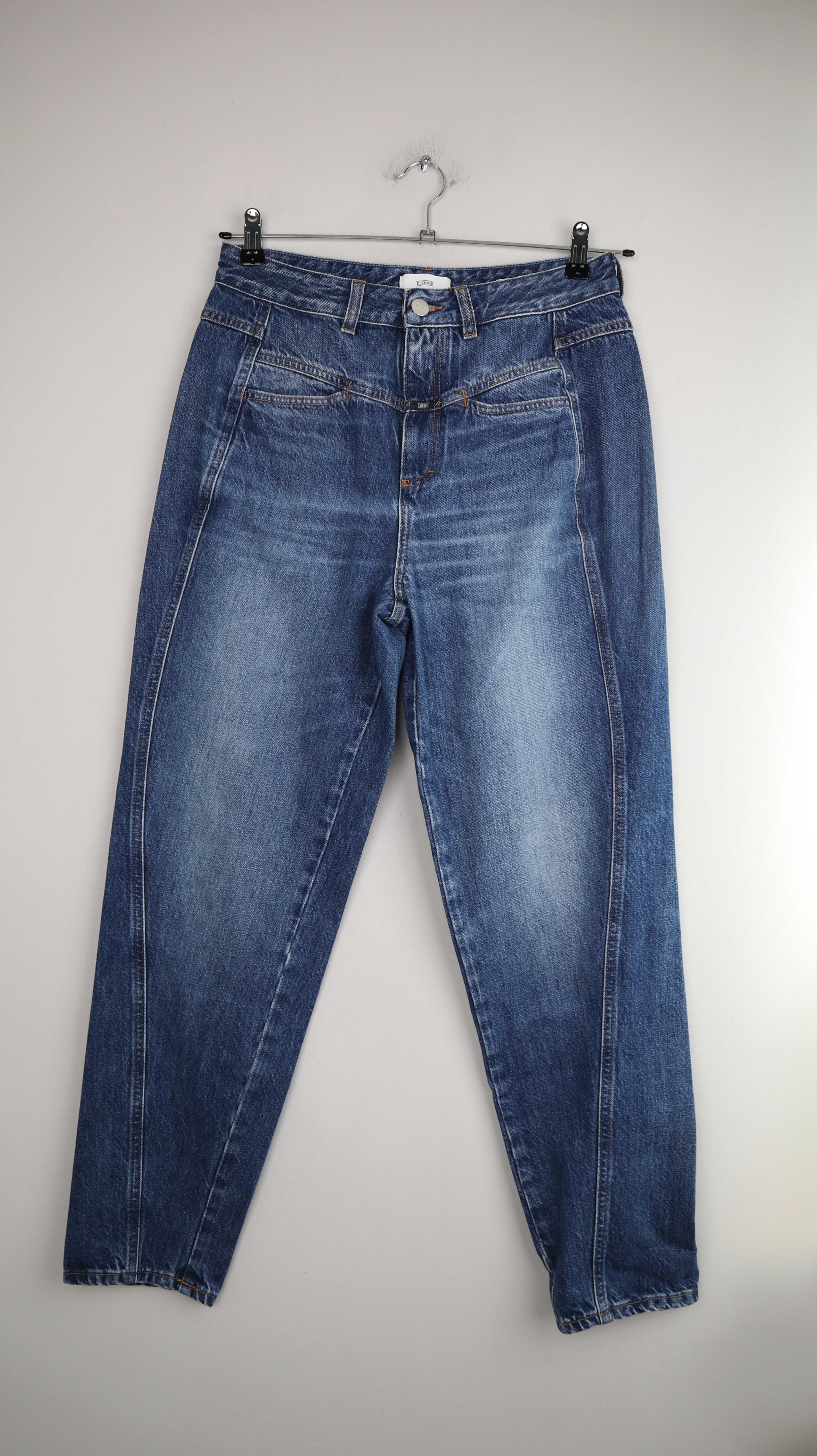 Closed Pedal Twist Jeans Hose 27 denim high waist dunkelblau