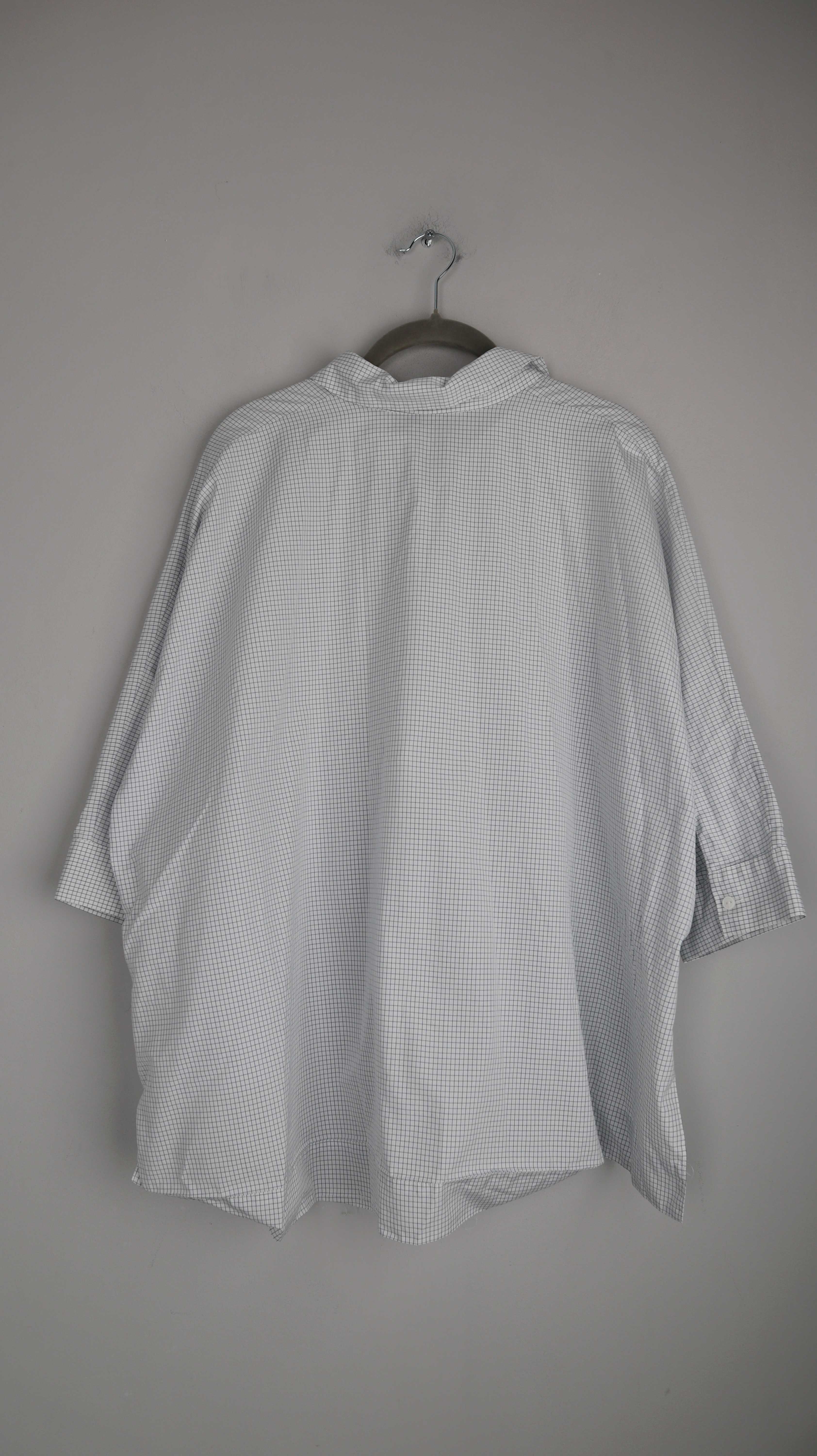 COS Bluse Shirt weiß Blau kariert 36 S Oversized basic