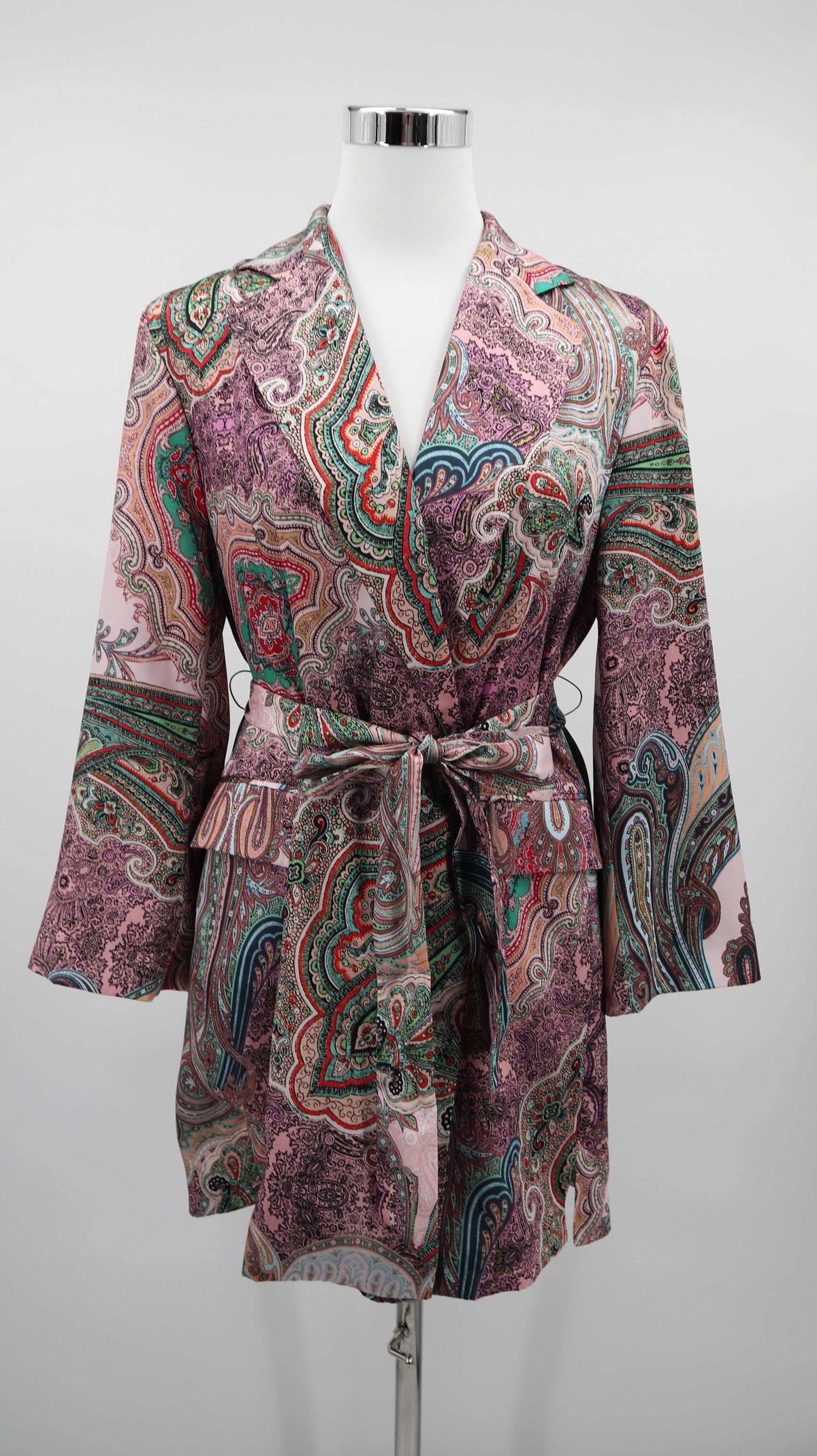 Zara Women Blazer Paisley 38 M Jacke Rosa Shirt Oberteil