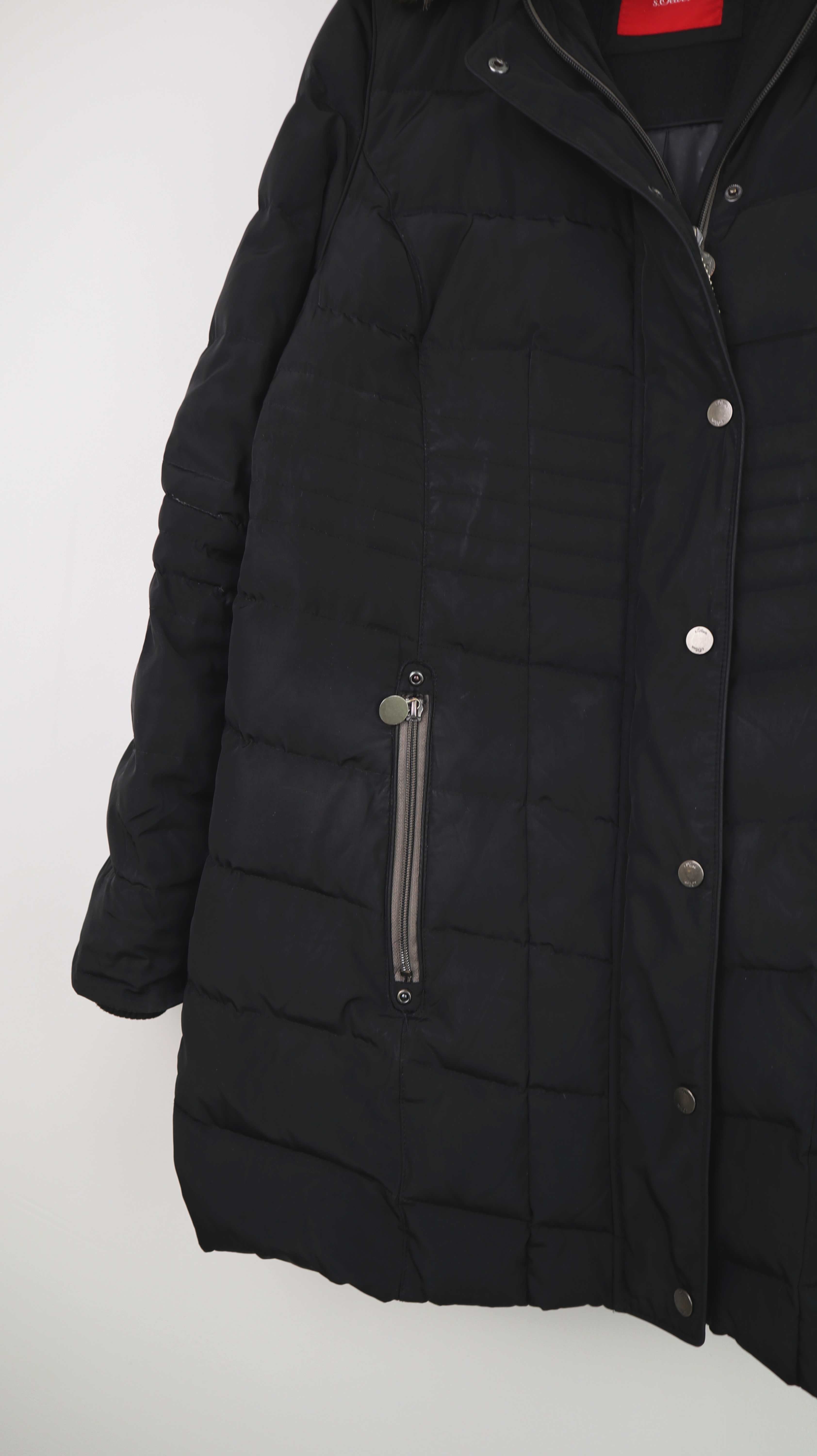 s.Oliver Mantel schwarz Daunenjacke Steppjacke 40 L Winterjacke