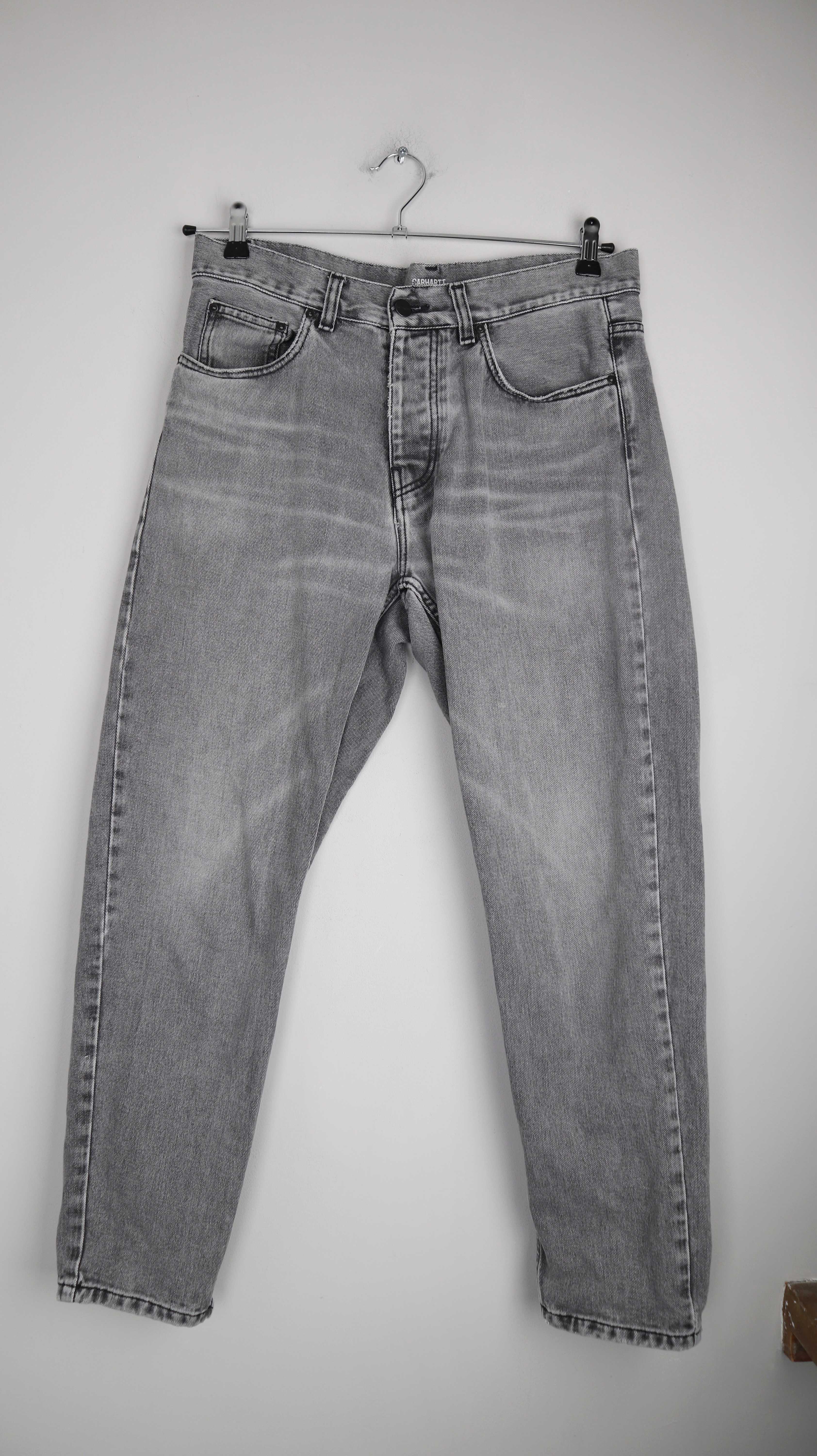 Carhartt WIP 30 Hose Jeans Grau washed straight fit Newel Pant