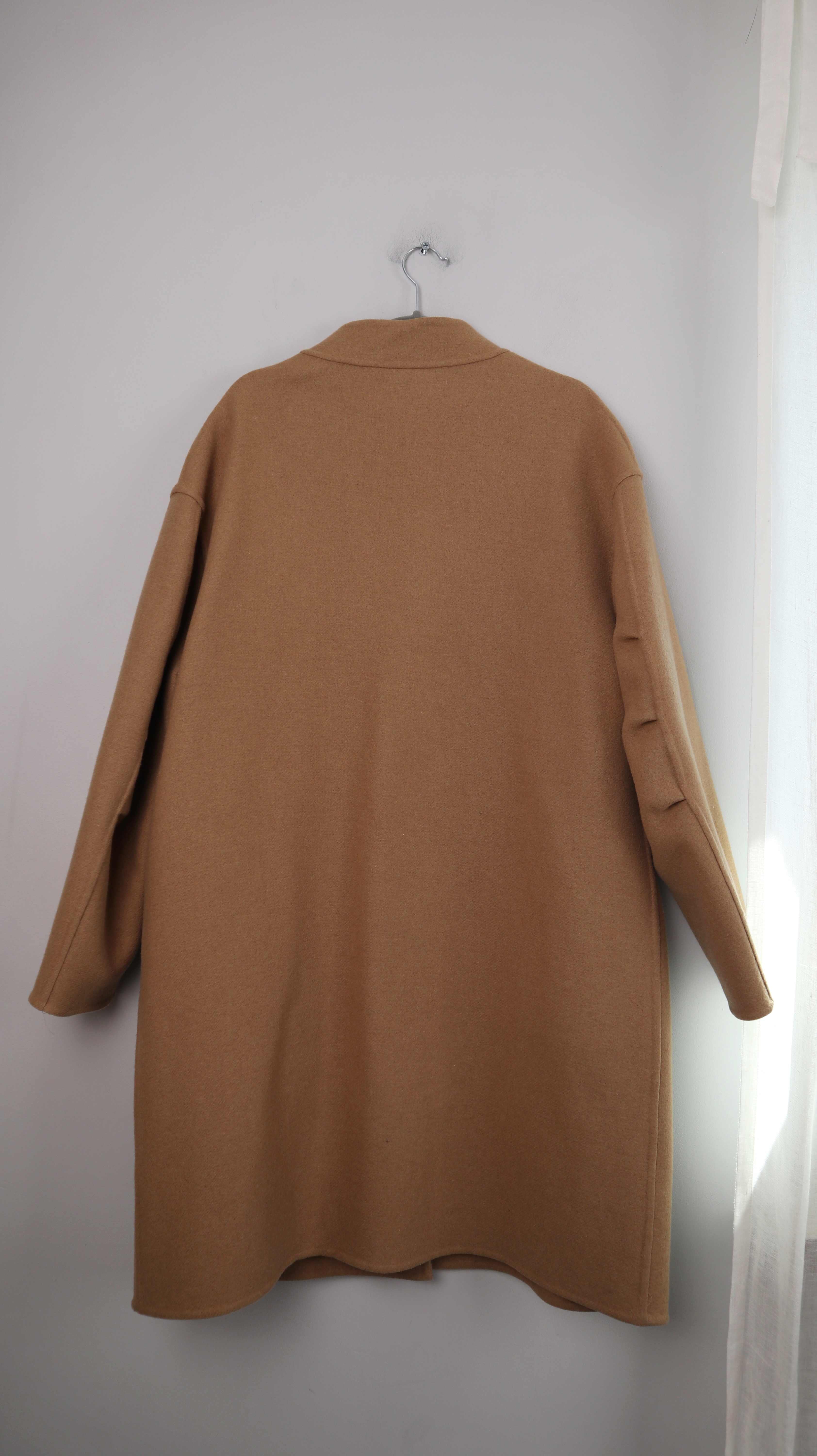 Closed Mantel Braun M L Wolle Cashmere Schurwolle Beige minimalist