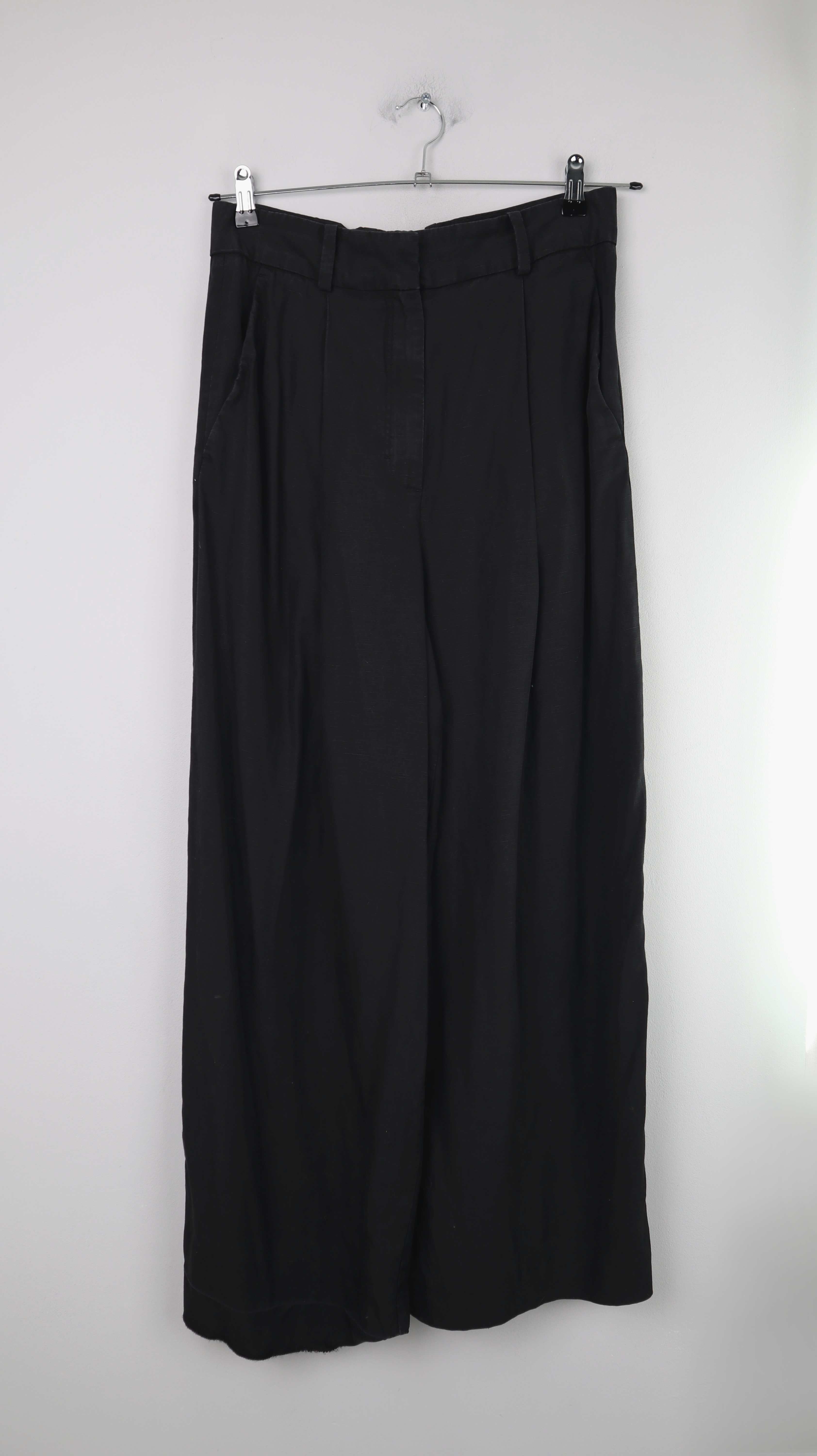 COS Hose 38 Schwarz basic locker mid waist Sommerhose Stoffhose