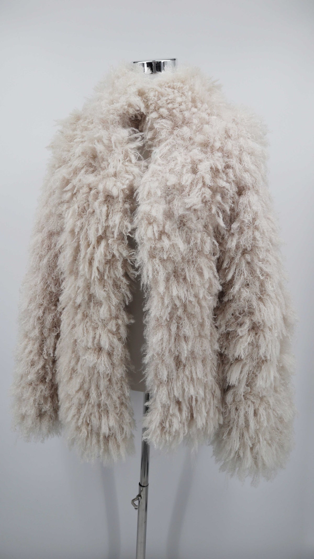 Design Jacke Creme Felljacke Kunstfell 38 M Teddyjacke Zotteljacke