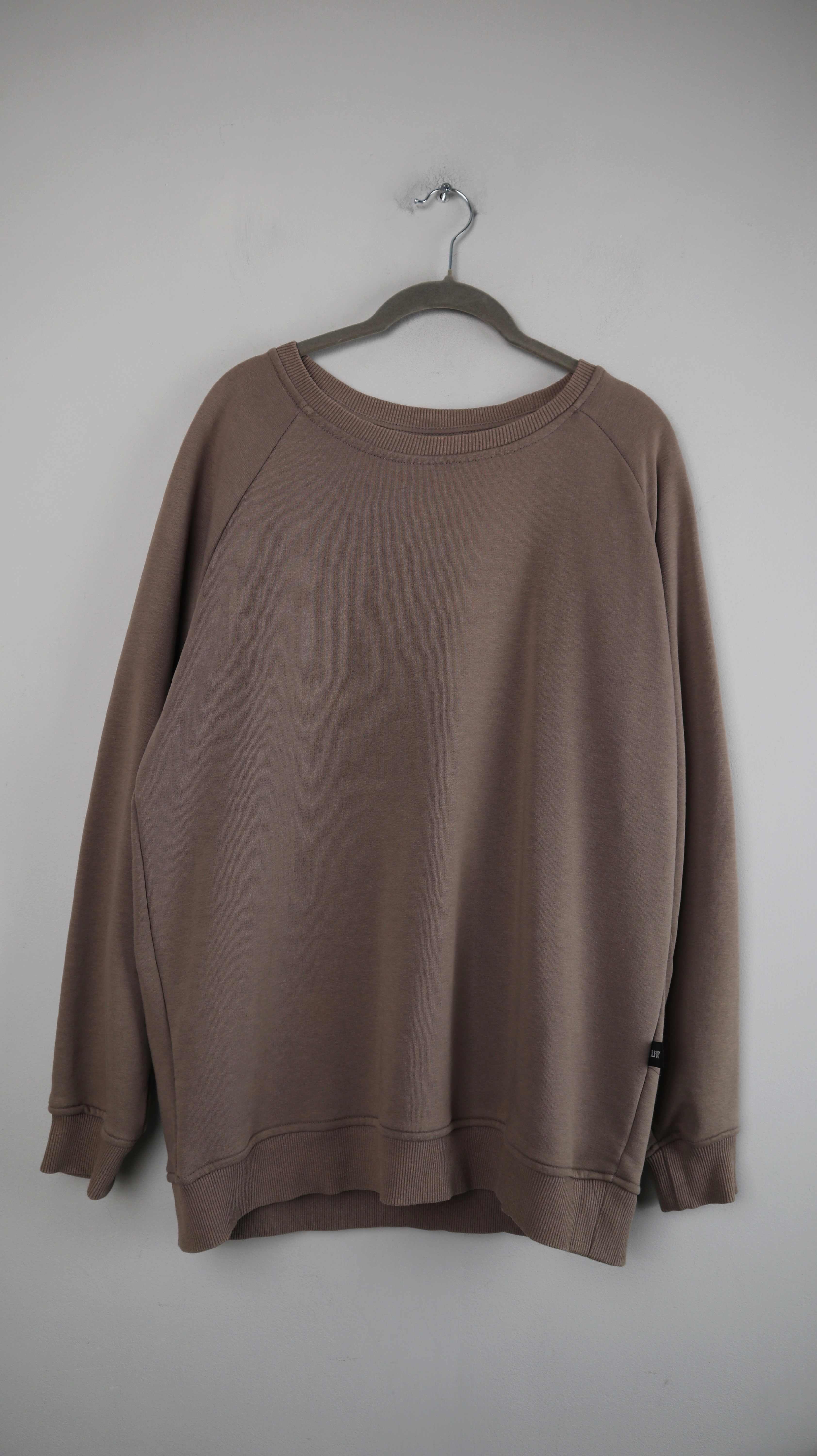 LFDY Pullover Sweater Braun L basic einfarbig