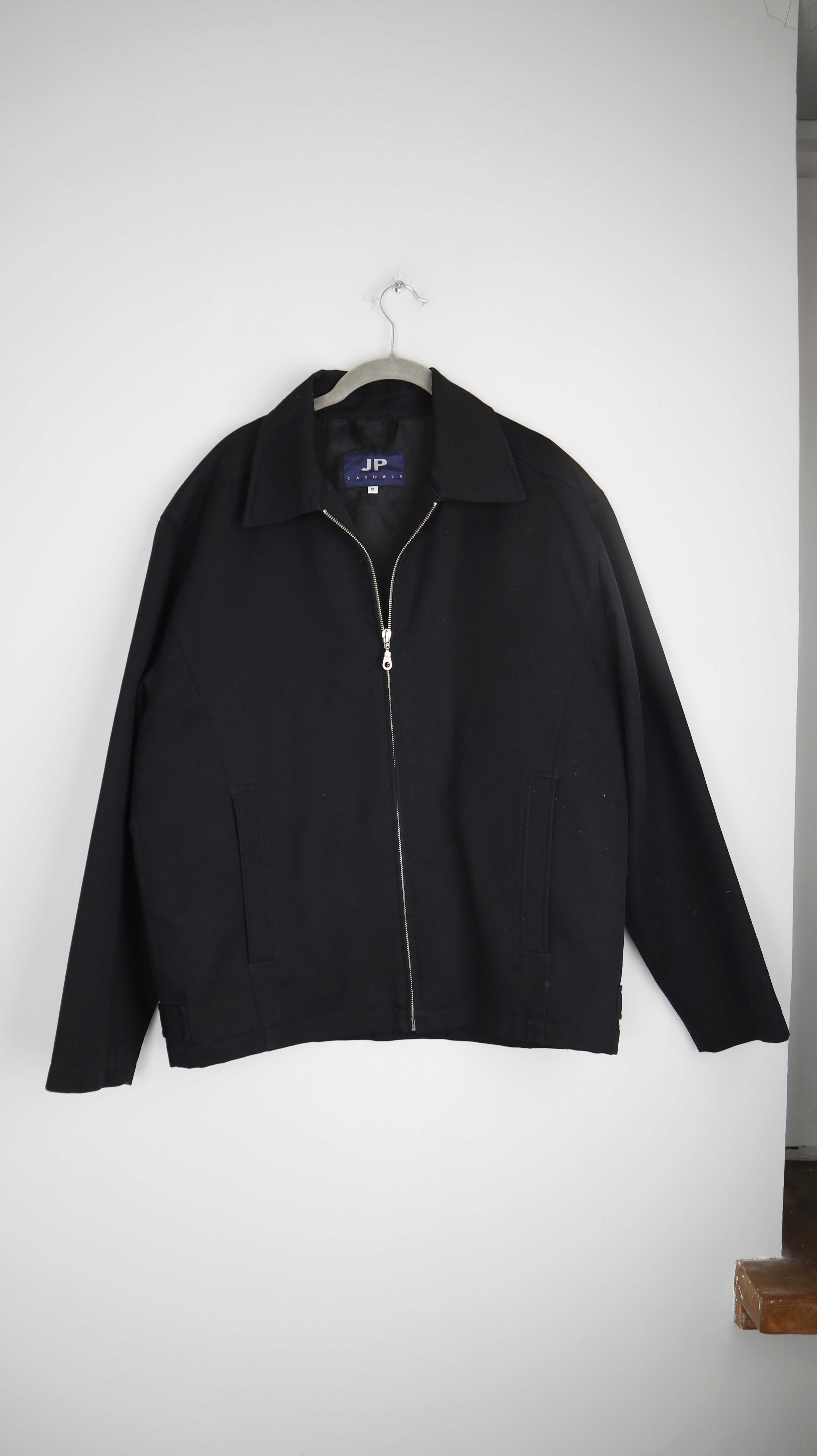 JP Causal Jacke schwarz M Zipperjacke basic einfarbig