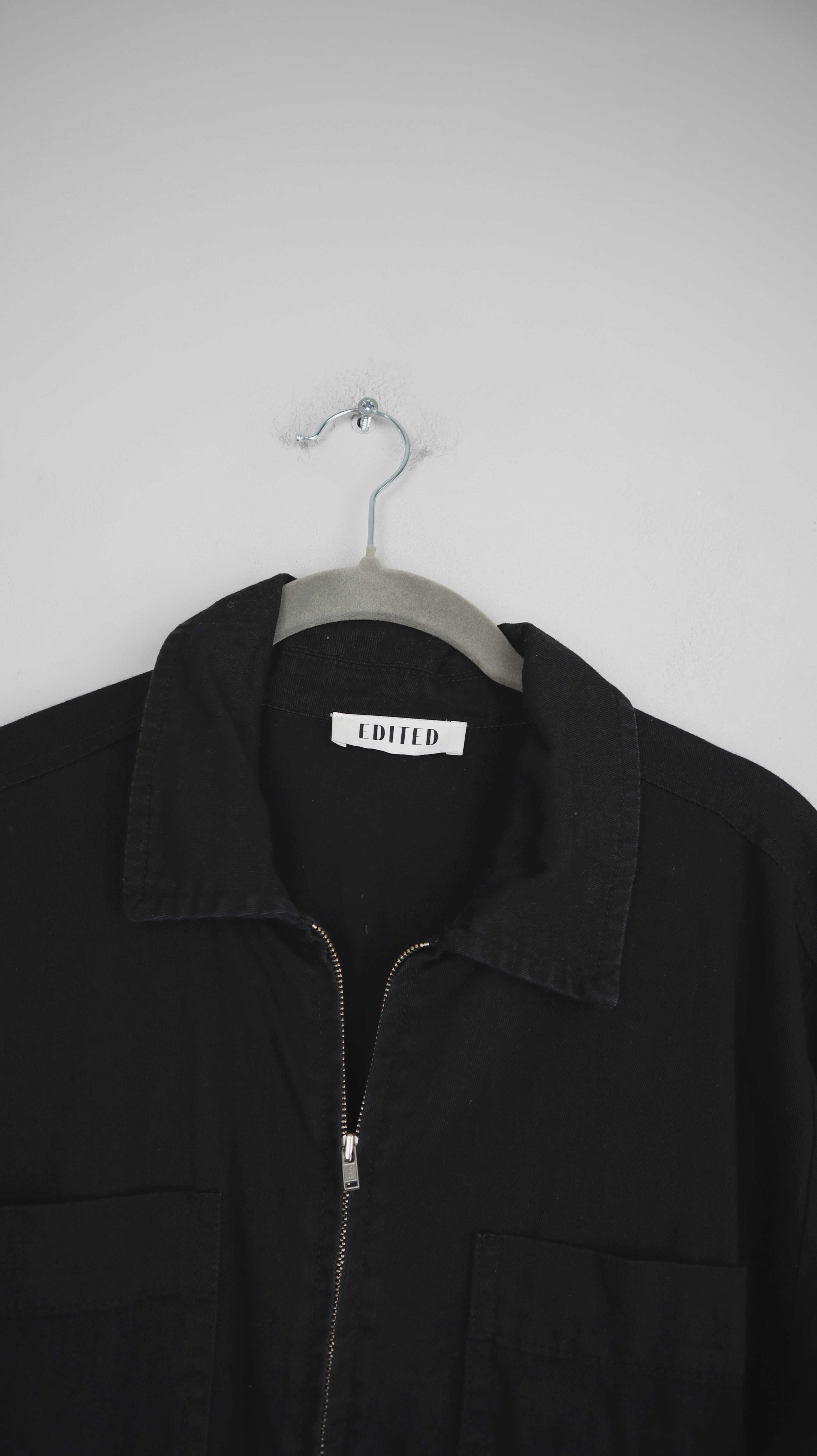 Edited Overall Anzug Einteiler Ganzkörperanzug schwarz 36 S 38 M