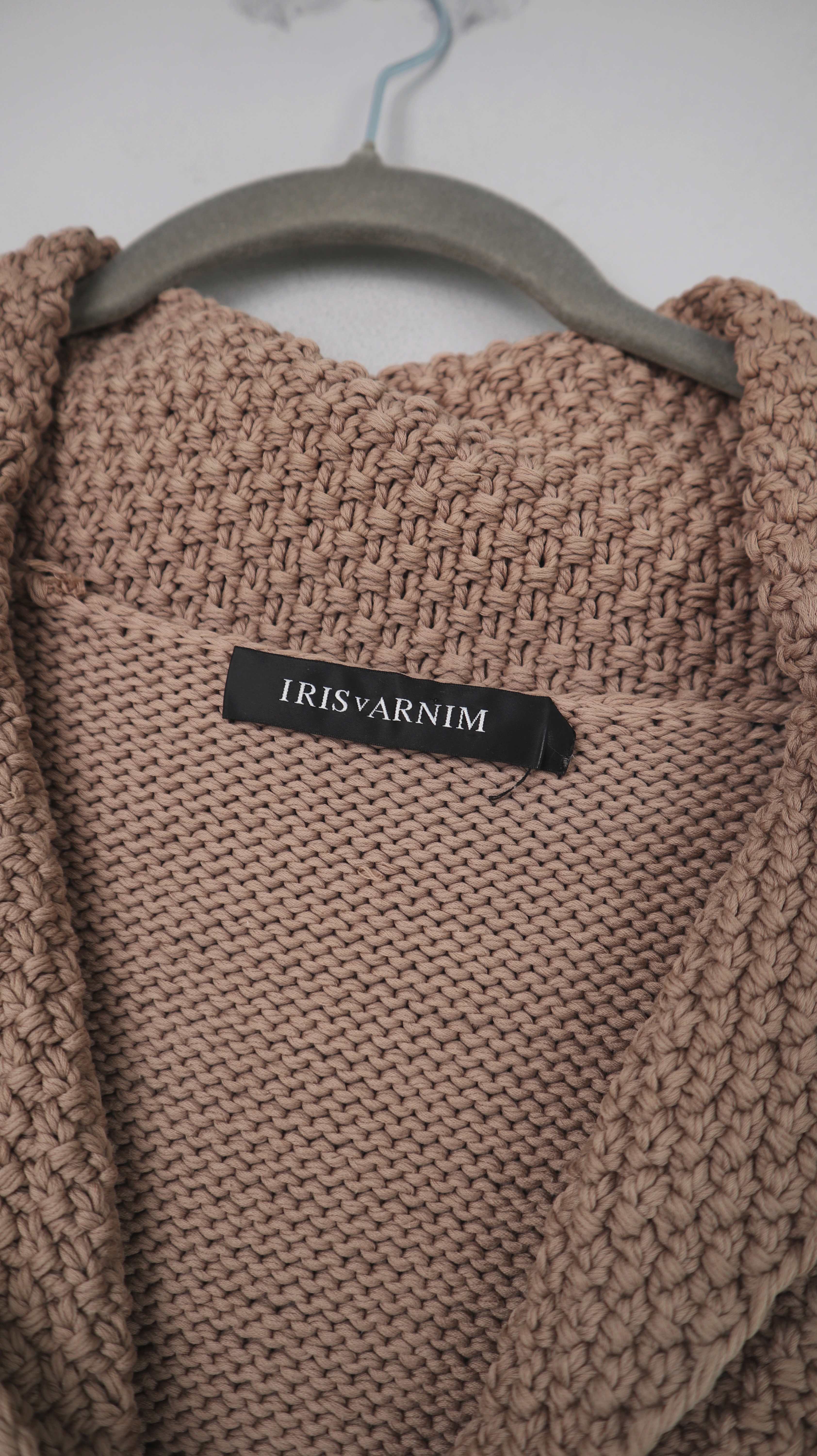 Iris von Arnim Strickjacke braun 38 M Baumwolle Cardigan