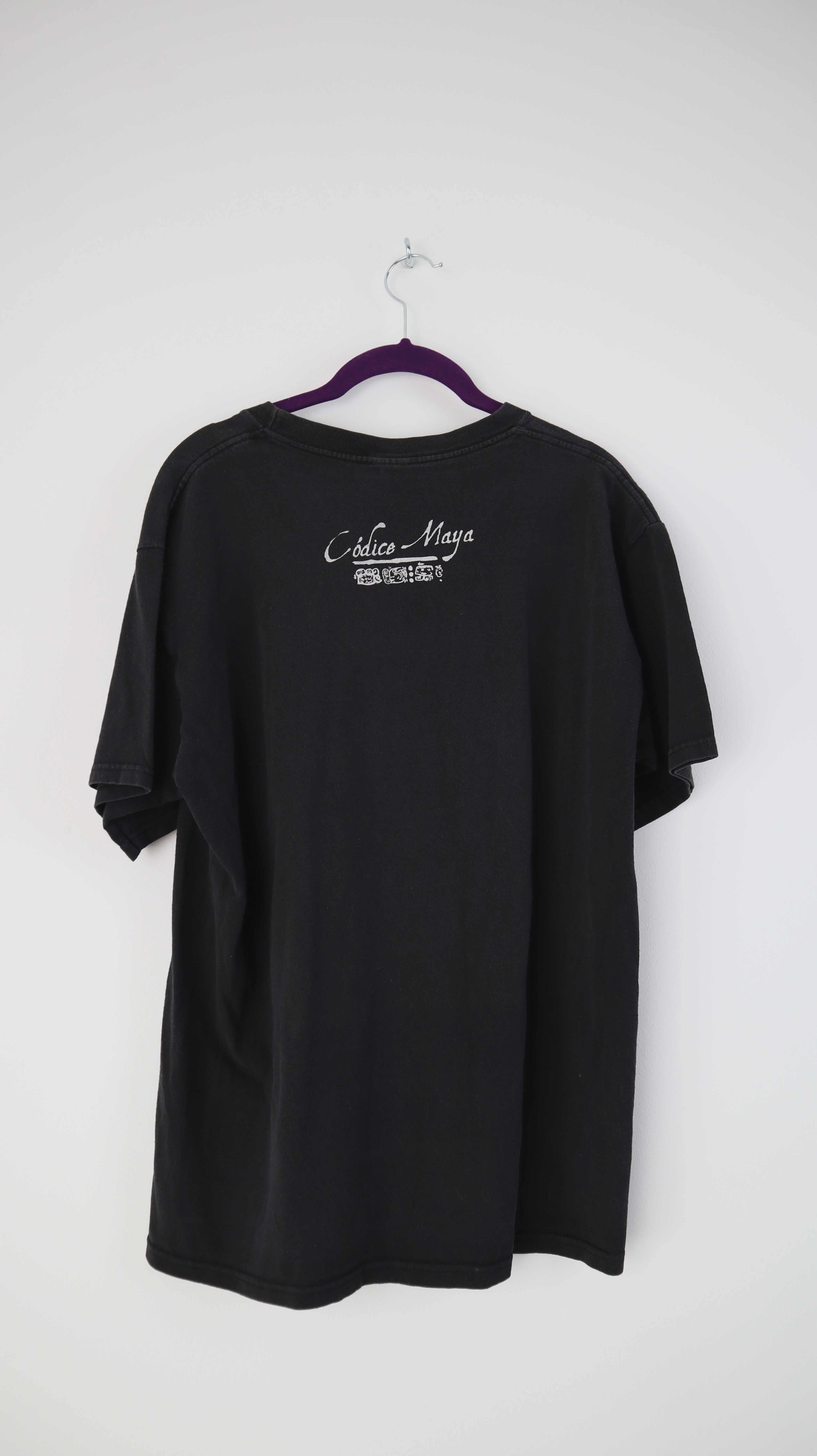 T-Shirt schwarz L Maya Print true Vintage