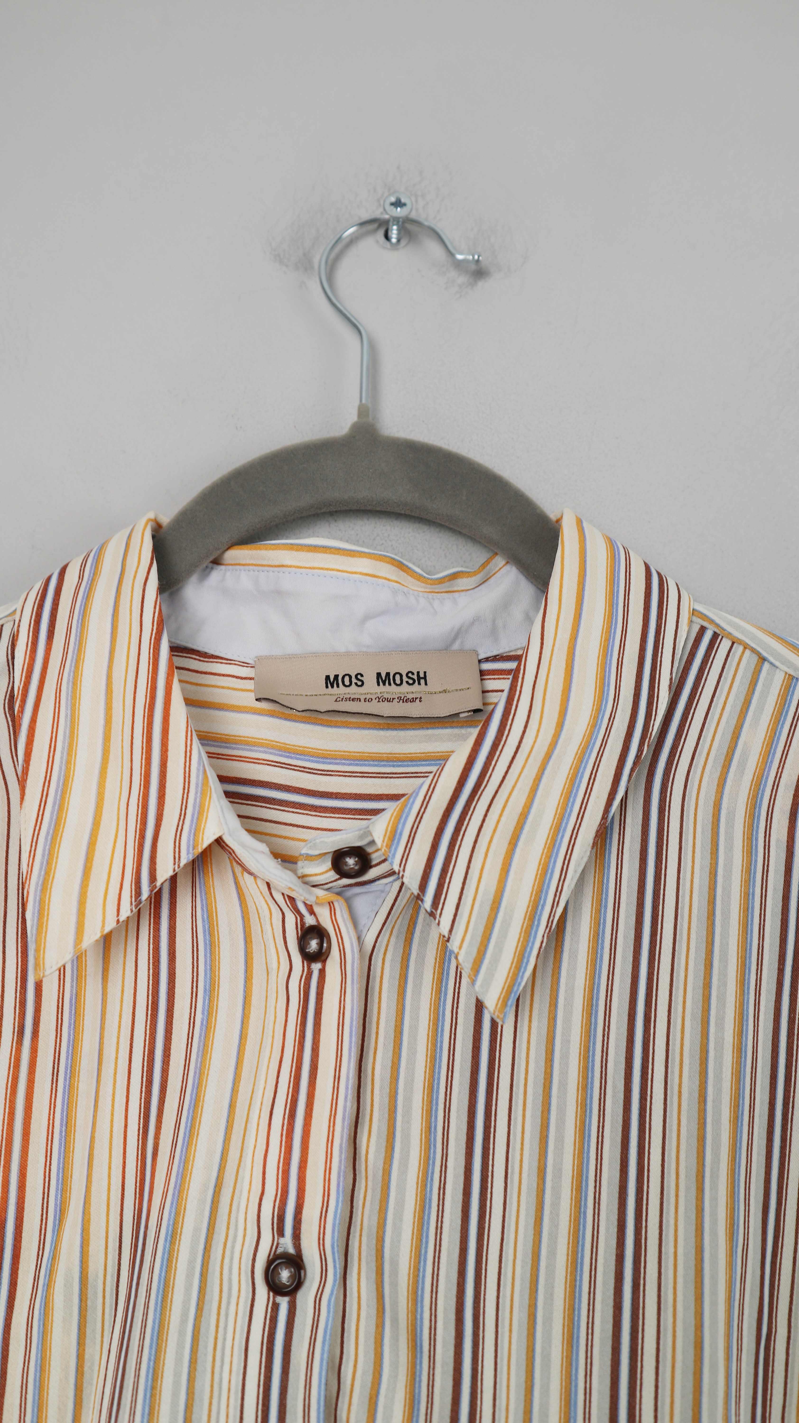 Mos Mosh Bluse gestreift Orange beige braun 38 M