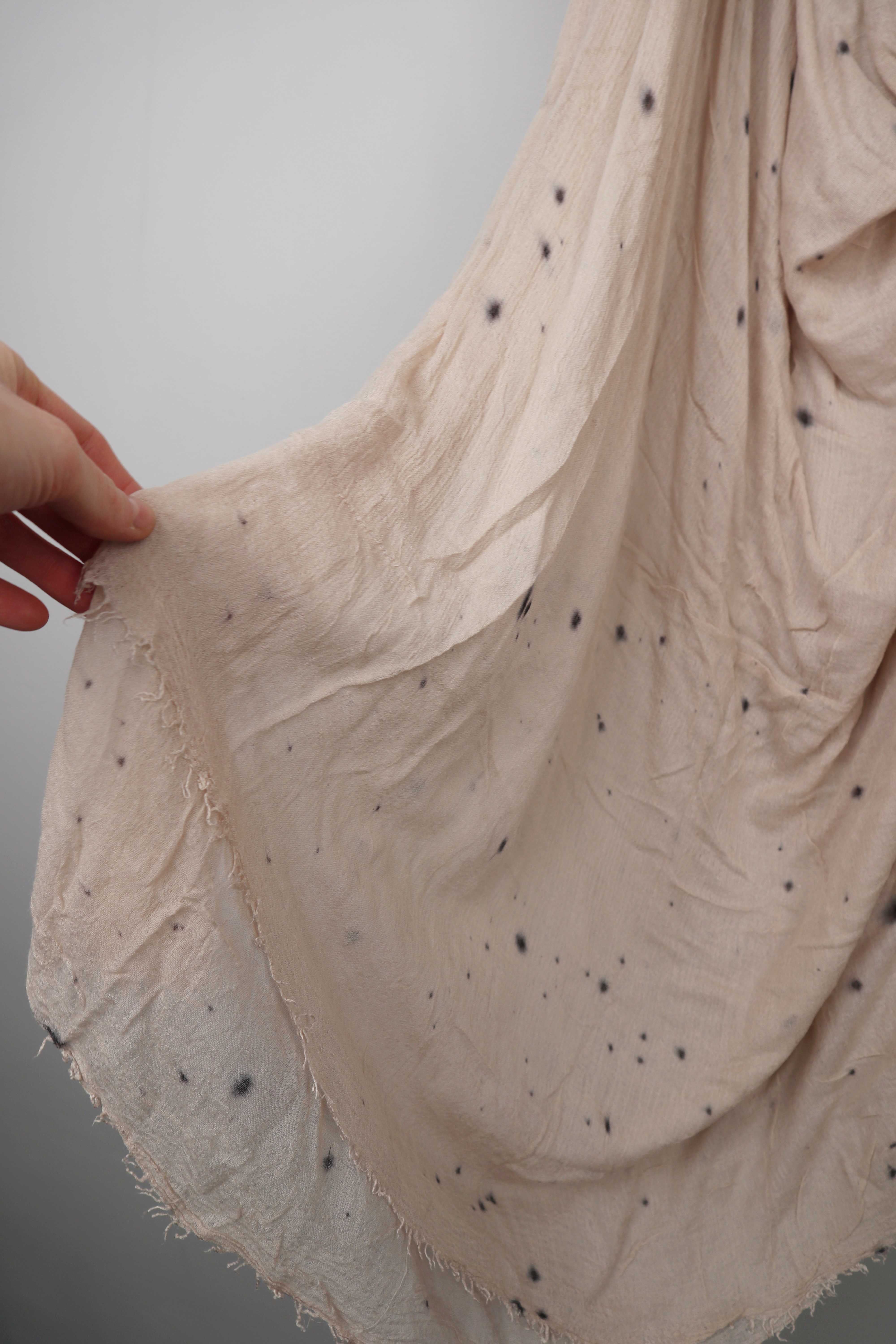 Schal Tuch Creme Beige hell Baumwolltuch