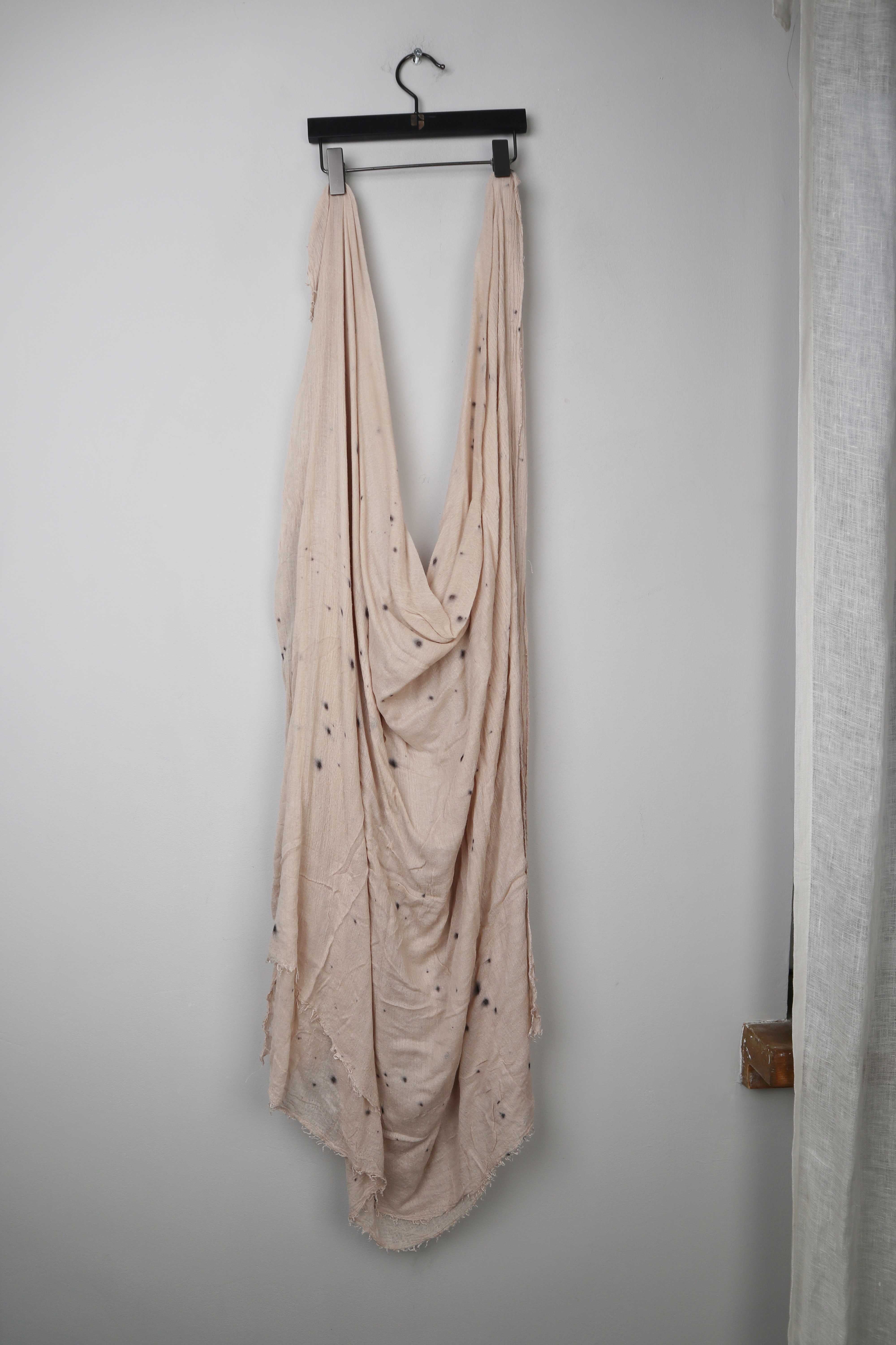 Schal Tuch Creme Beige hell Baumwolltuch