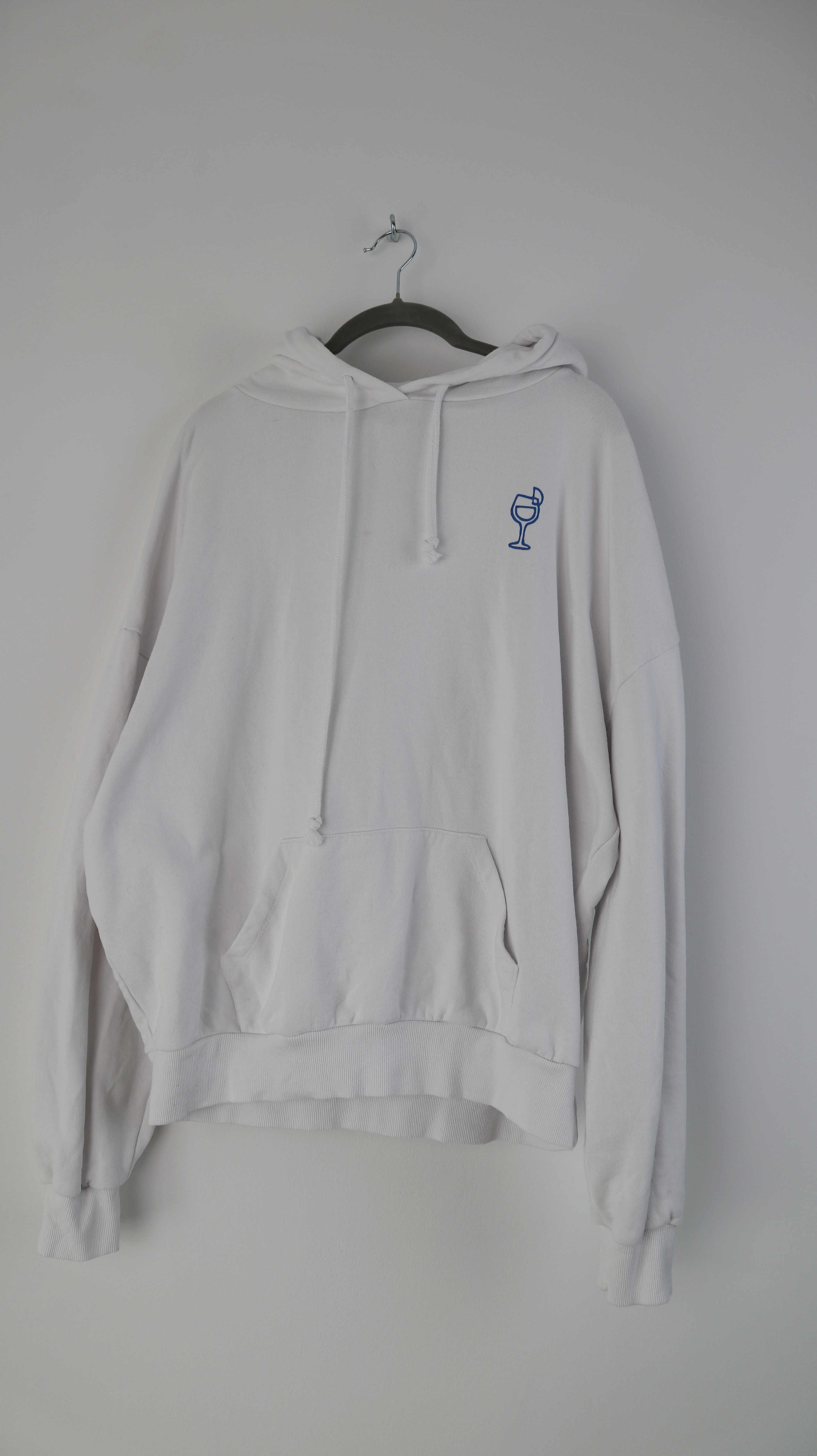 Subdued Hoodie Sweater Weiß M einfarbig Kapuzenpullover