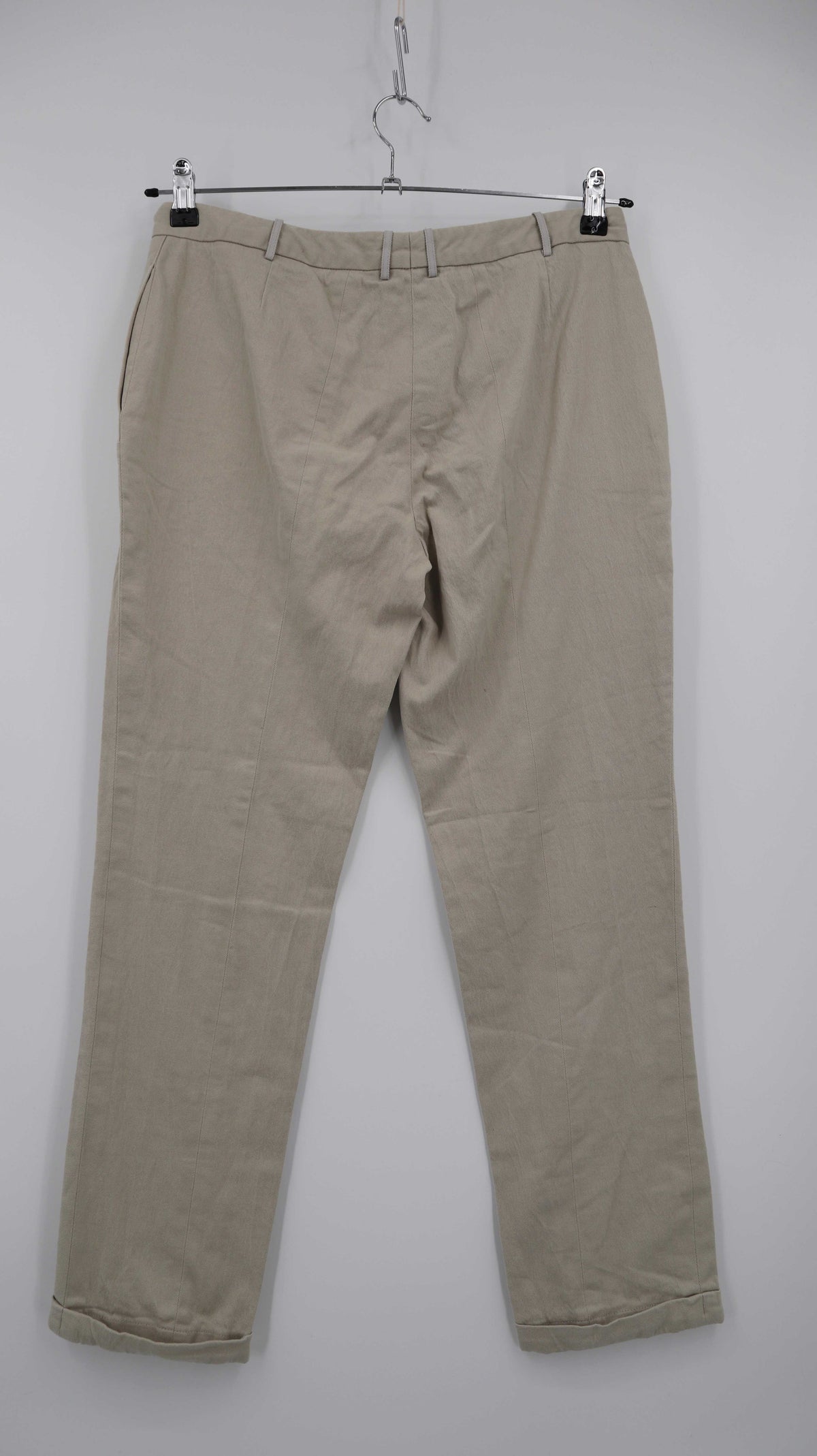 Jil Sander Hose Beige Creme Chino Stoffhose 38 M mid waist