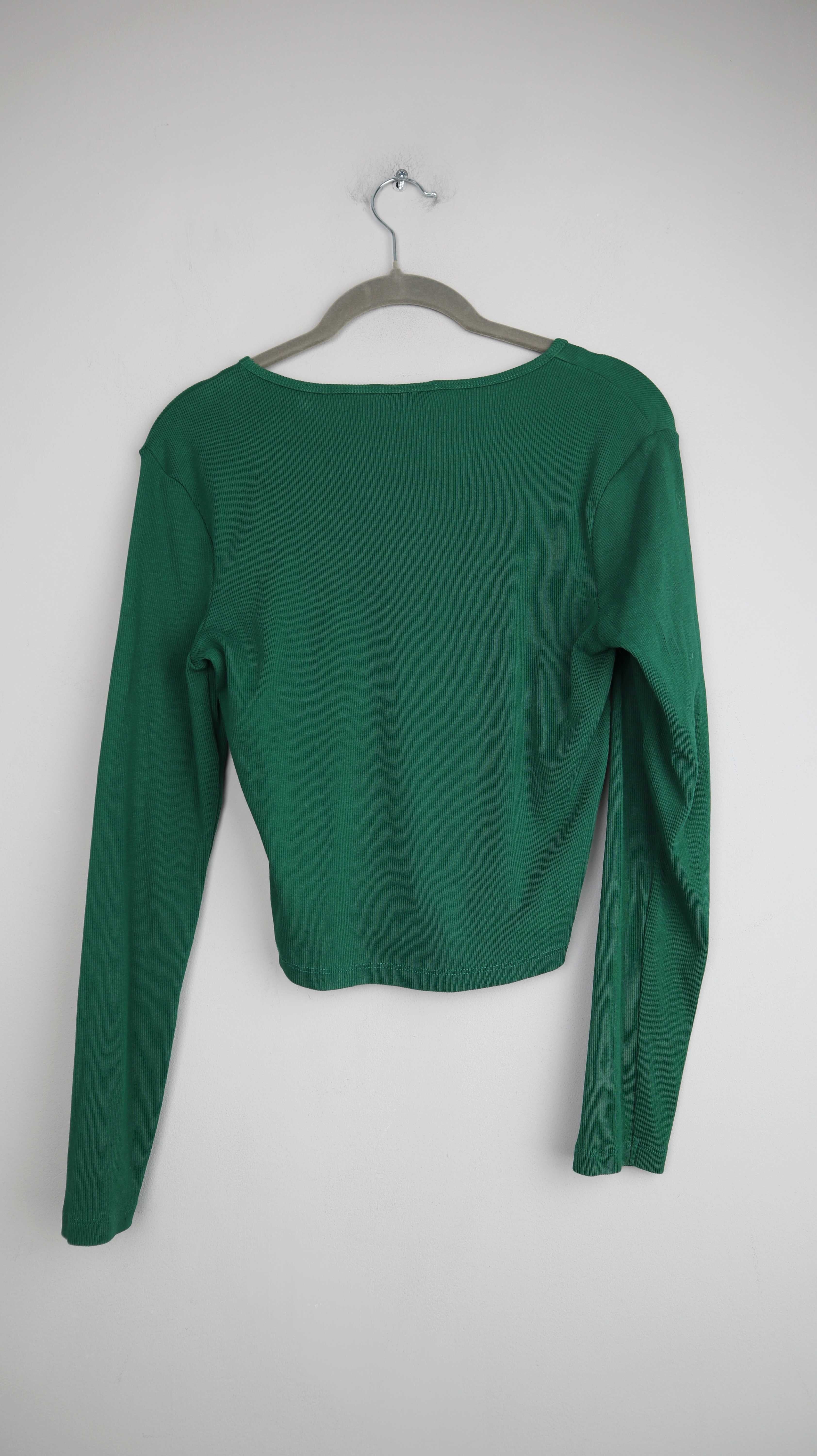 Pigalle Longsleeve Grün ripped langärmlig Shirt 38 M