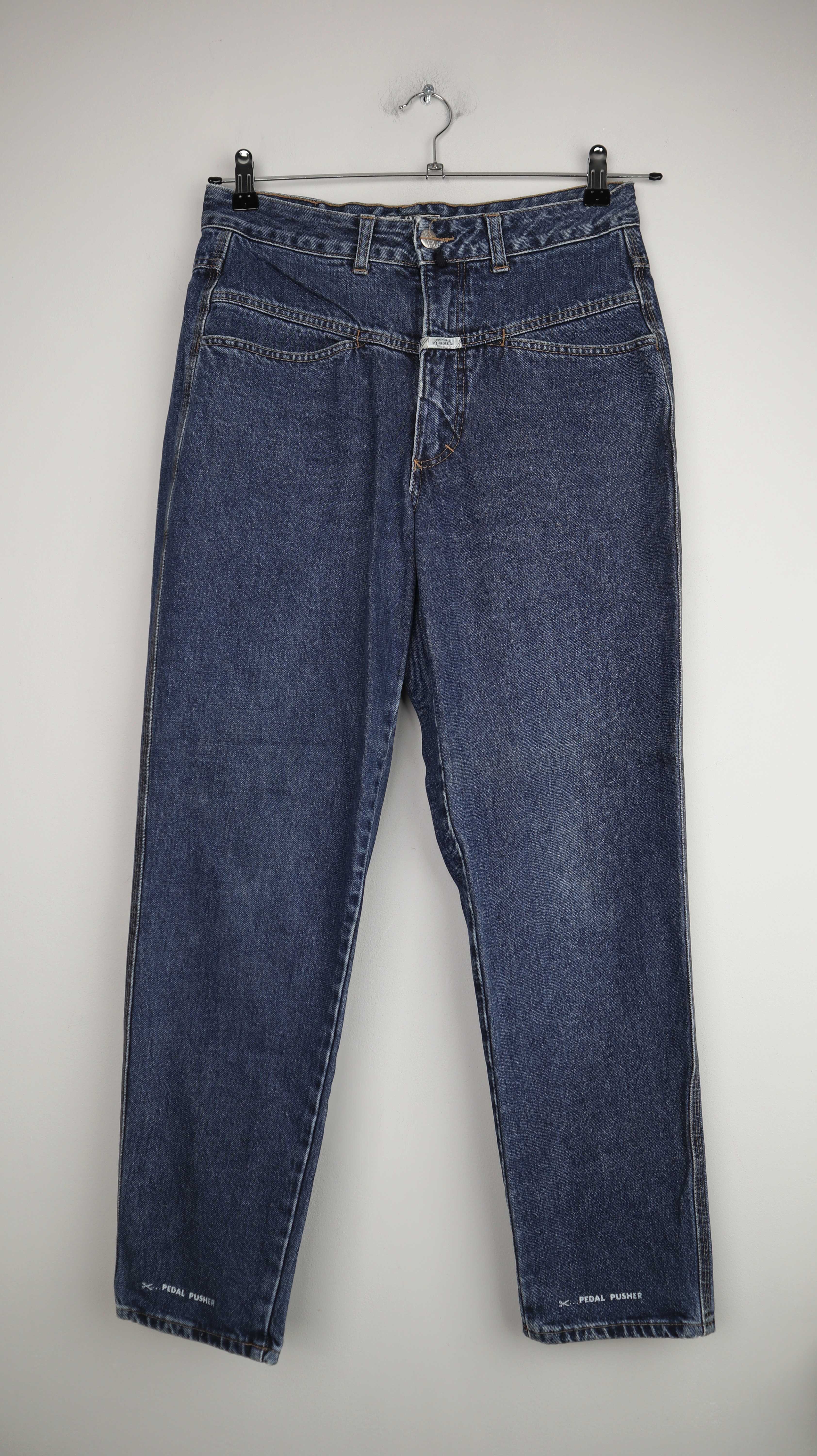 Closed Pedal Pusher Jeans Hose denim 48 dunkelblau high waist