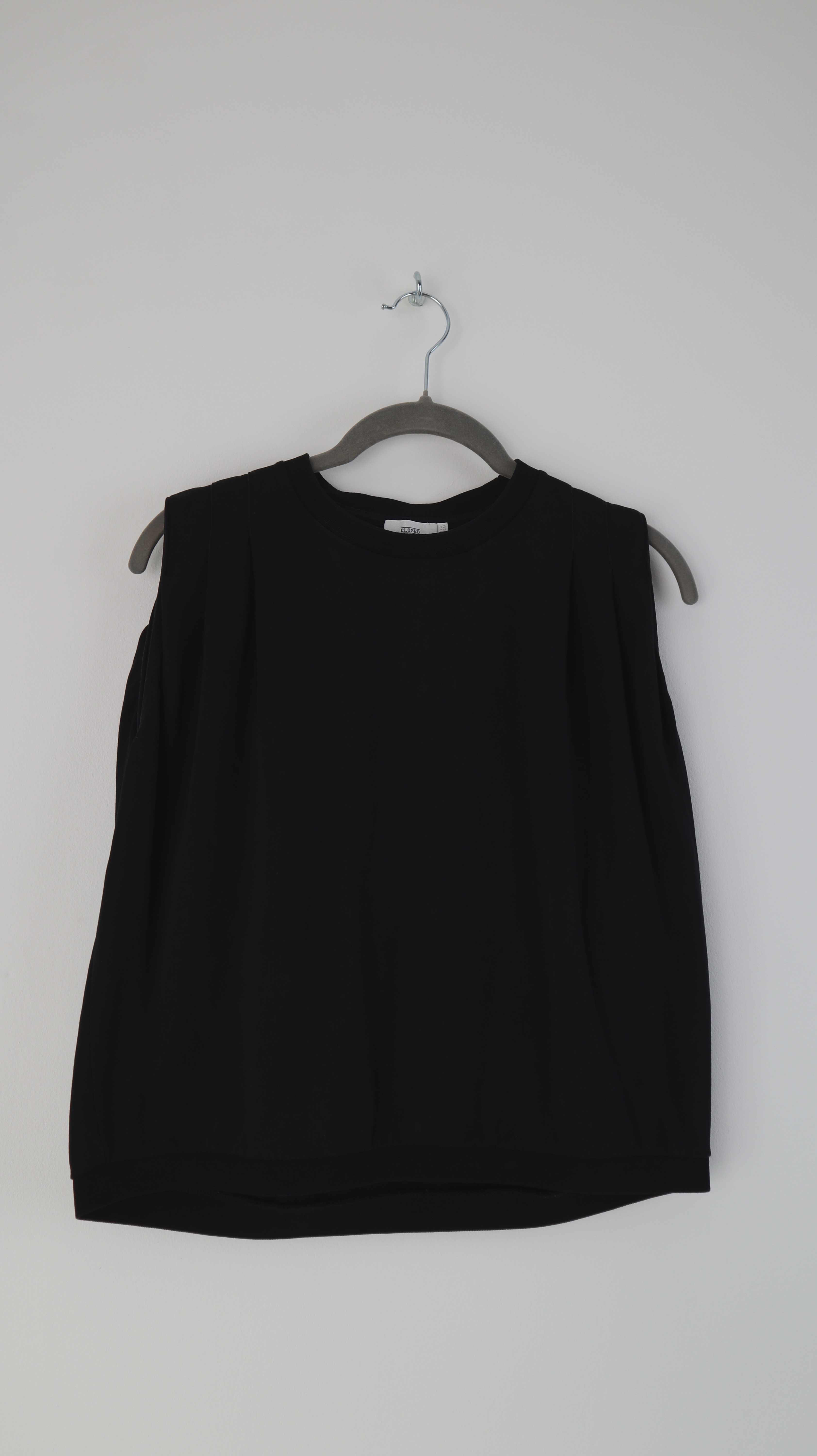 Closed Top schwarz XS basic Top Oberteil Shirt einfarbig