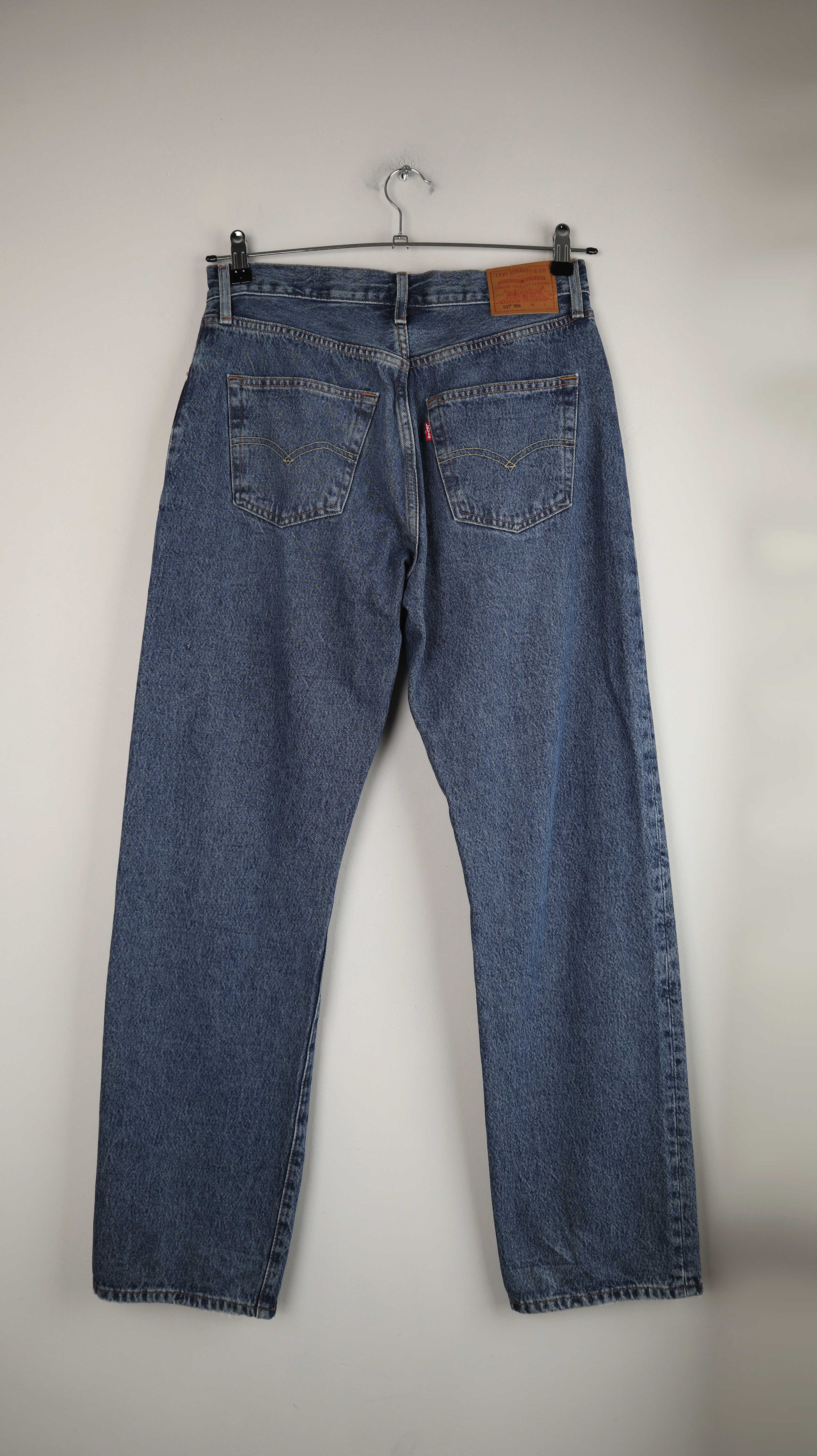 Levis 501 Jeans Hose denim W27 L32 straight leg dunkelblau 90s