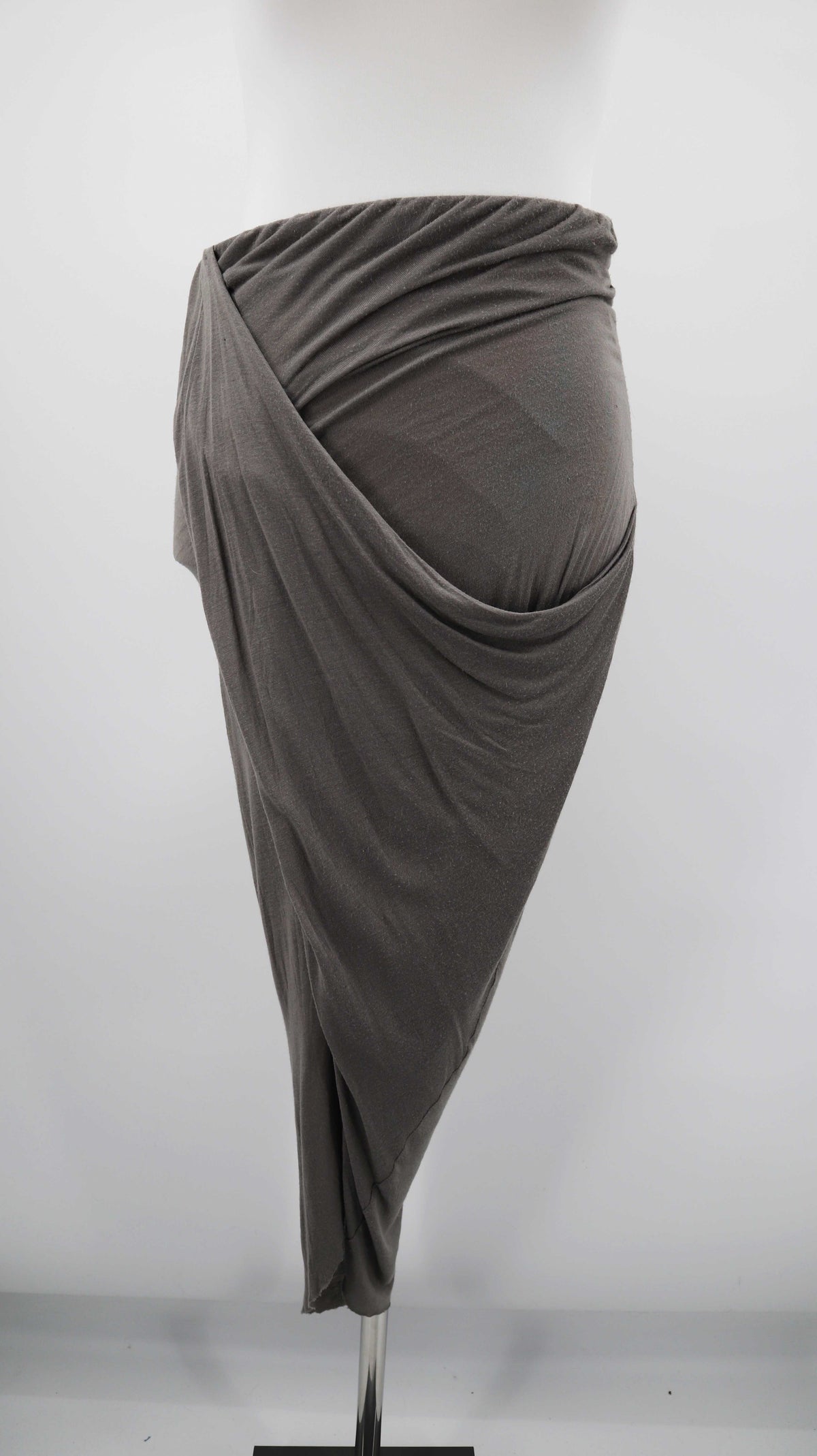 Helmut Lang Rock Kleid Minikleid 38 M Braun Taupe Design Wickelrock