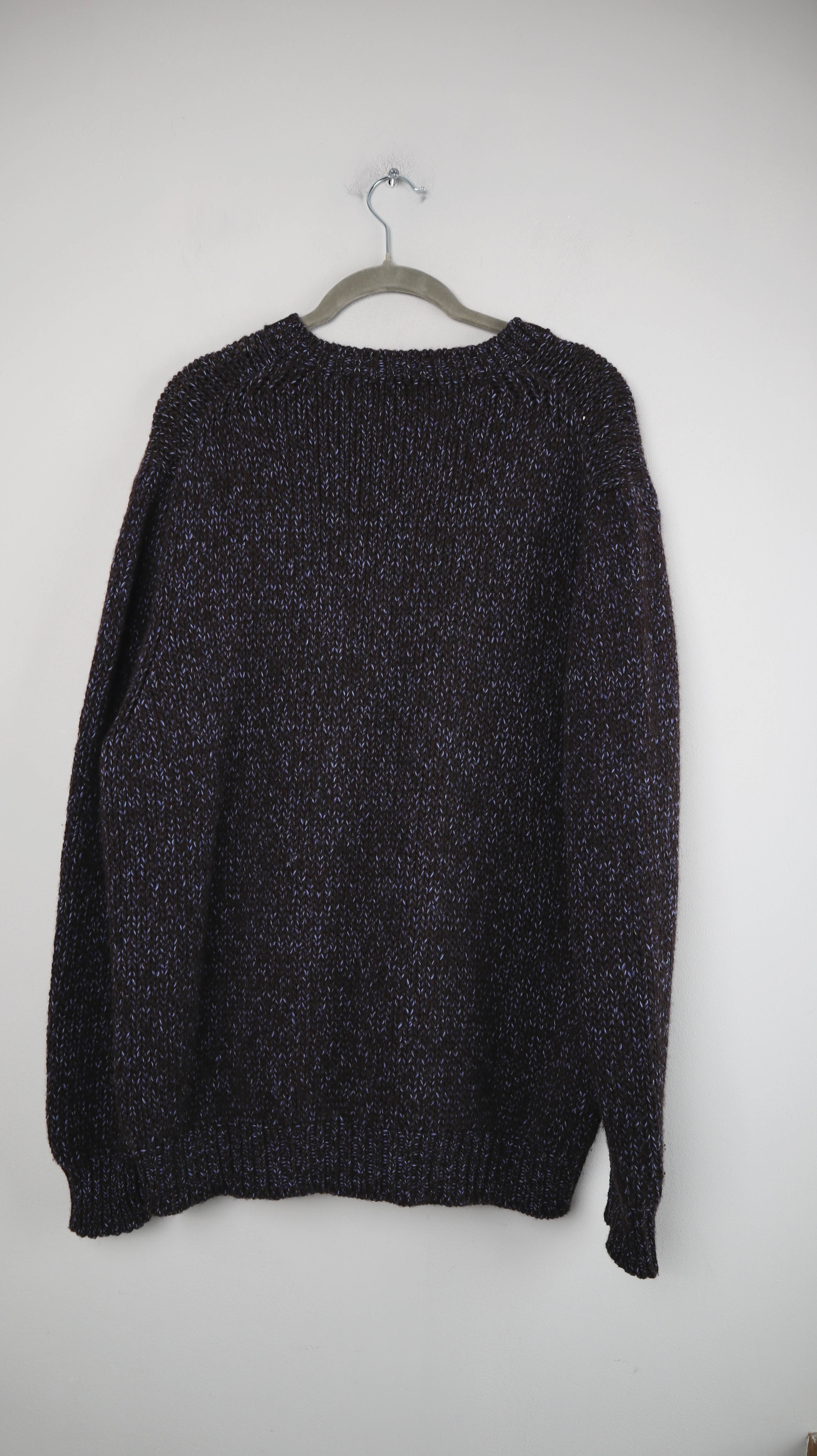 Etro Pullover L Strickpullover V-Ausschnitt Merinowolle Cashmere gestrickt