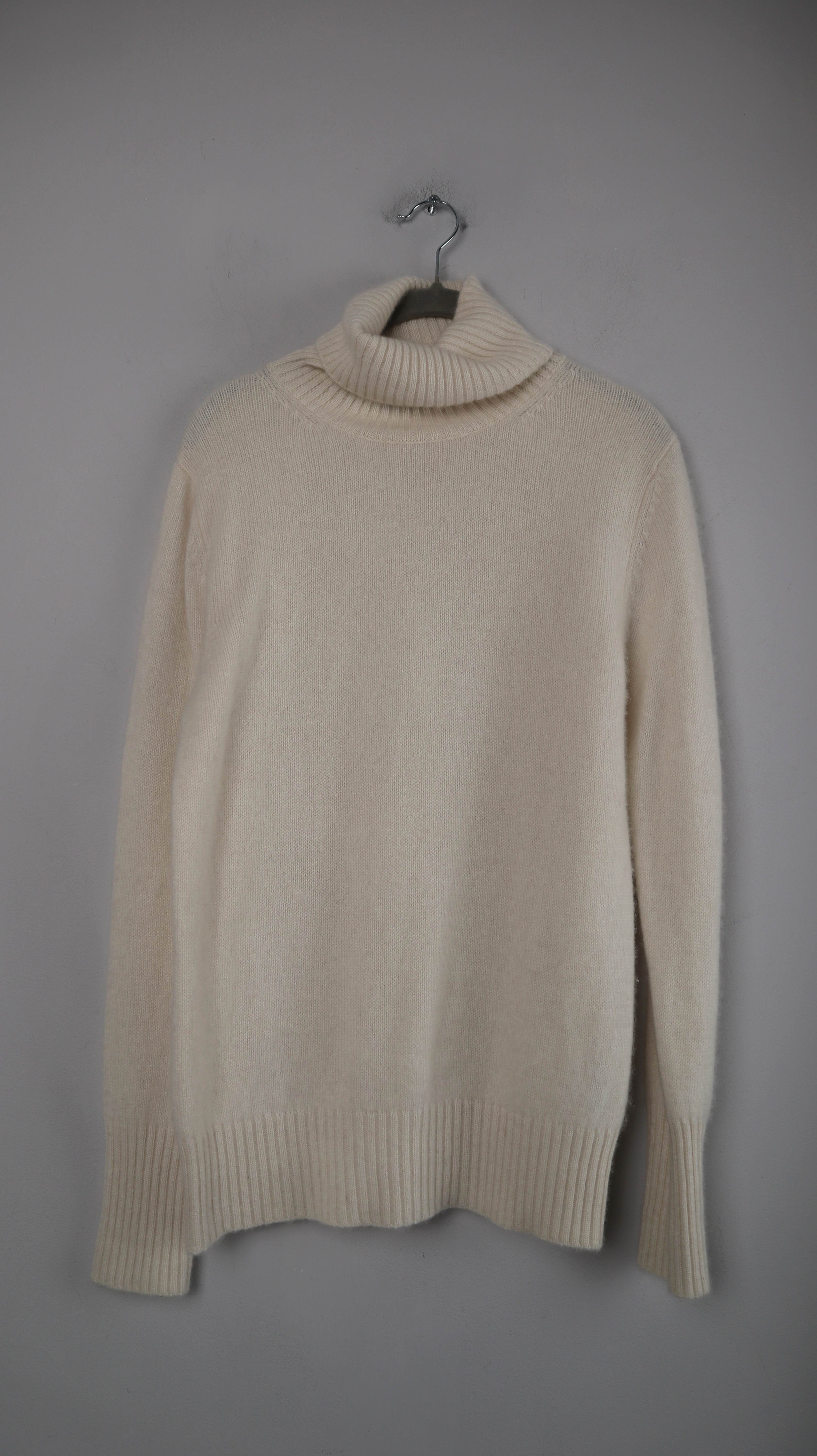 Adagio Pullover Creme Beige Rollkragenpullover 40 L Strickpullover