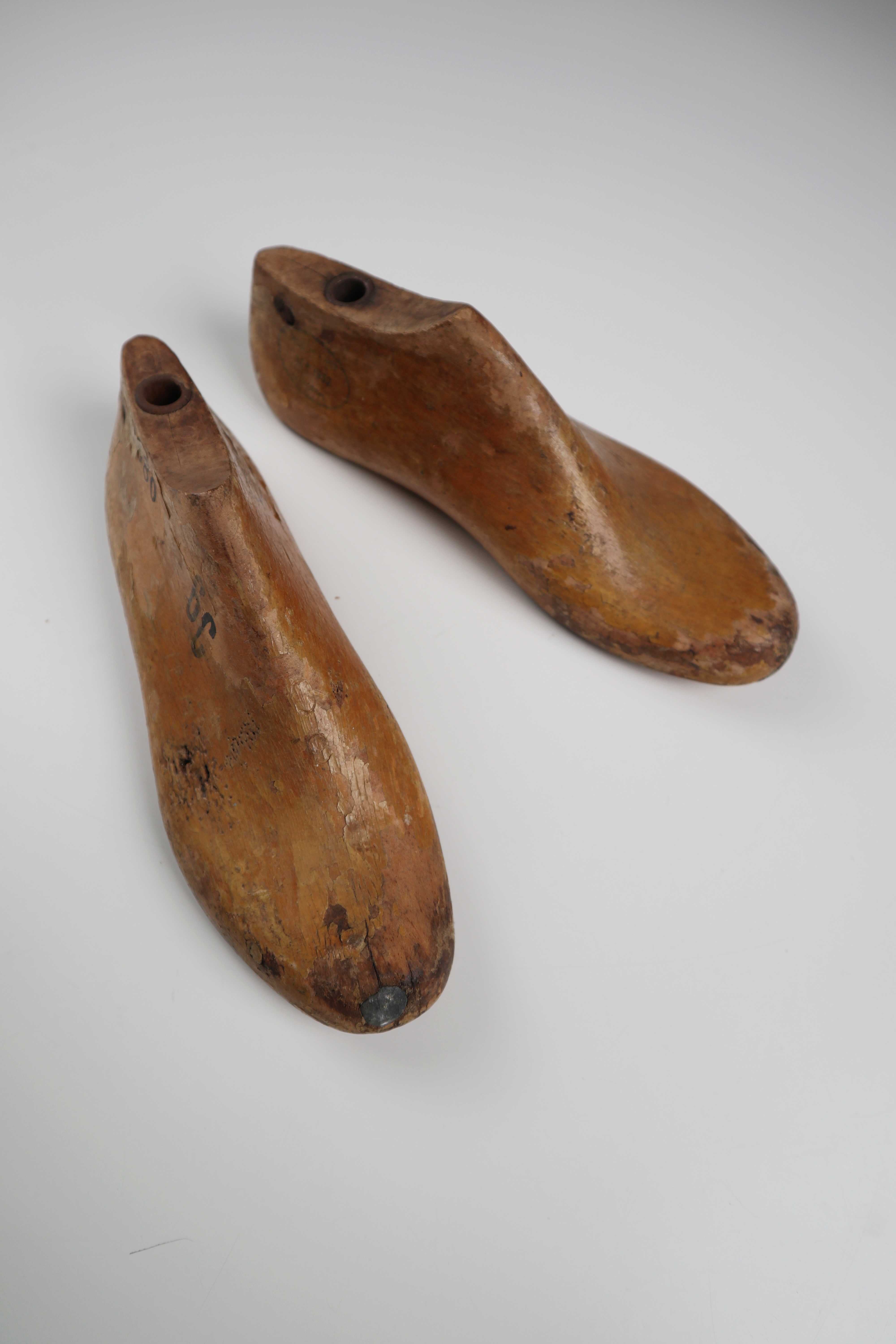 Schuhleisten 1952 Montreal Holzdekoration Antike Formen Schuster Holzformen