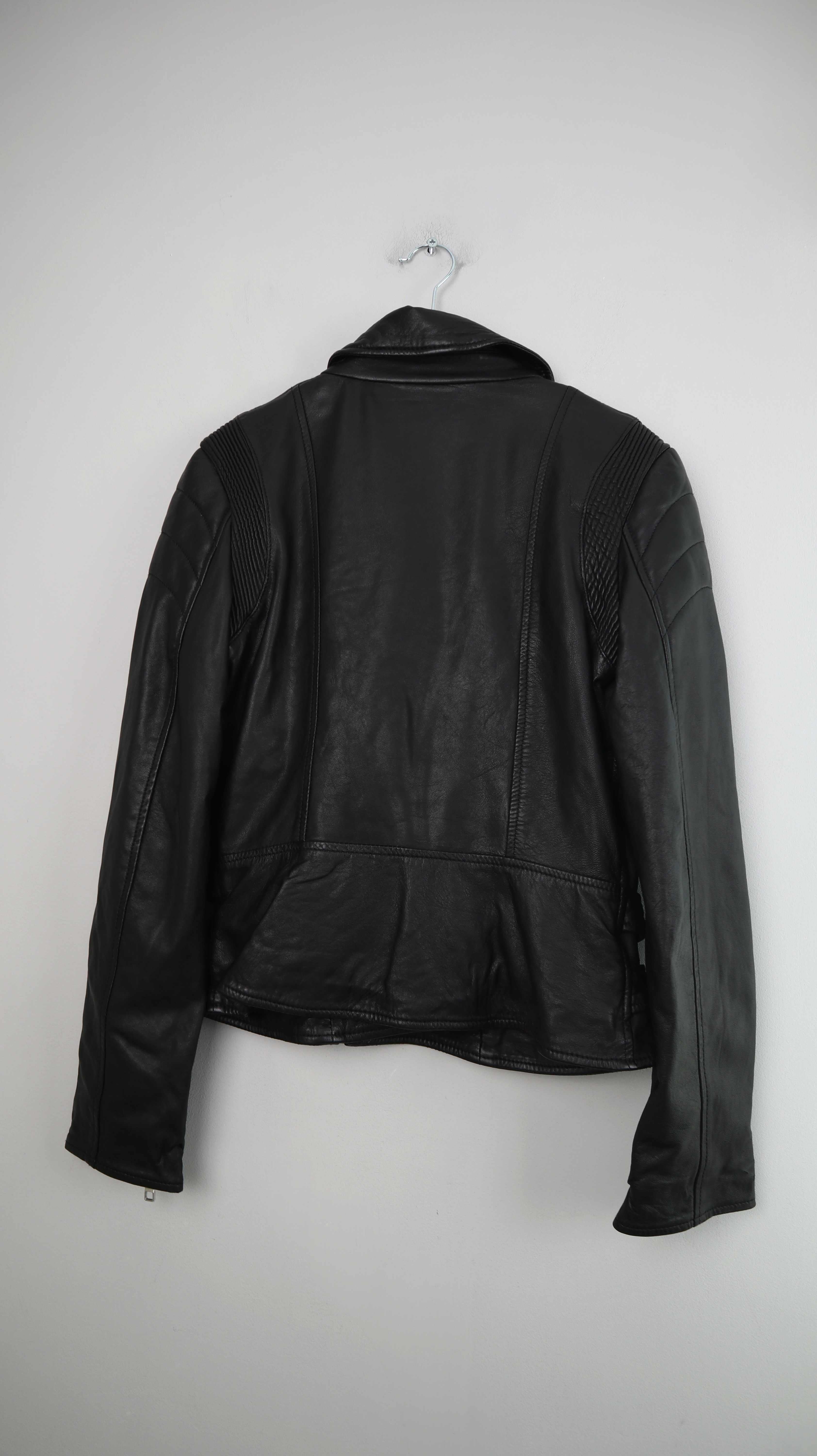 Closed Lederjacke Schwarz Jacke 36 S Bikerjacke Leder basic