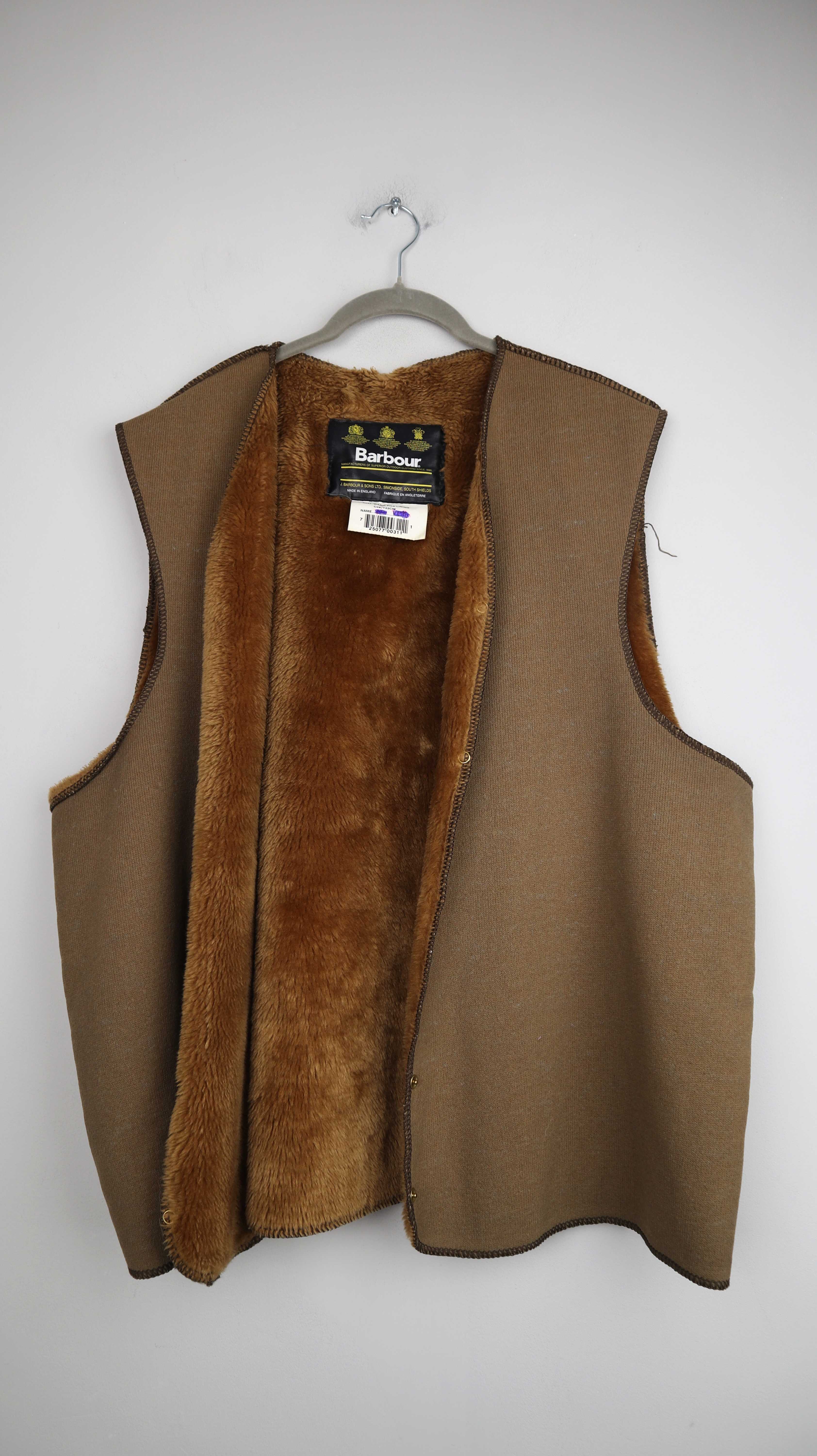 Barbour Weste Innenfutter Innenweste braun khaki C48 122cm gefüttert