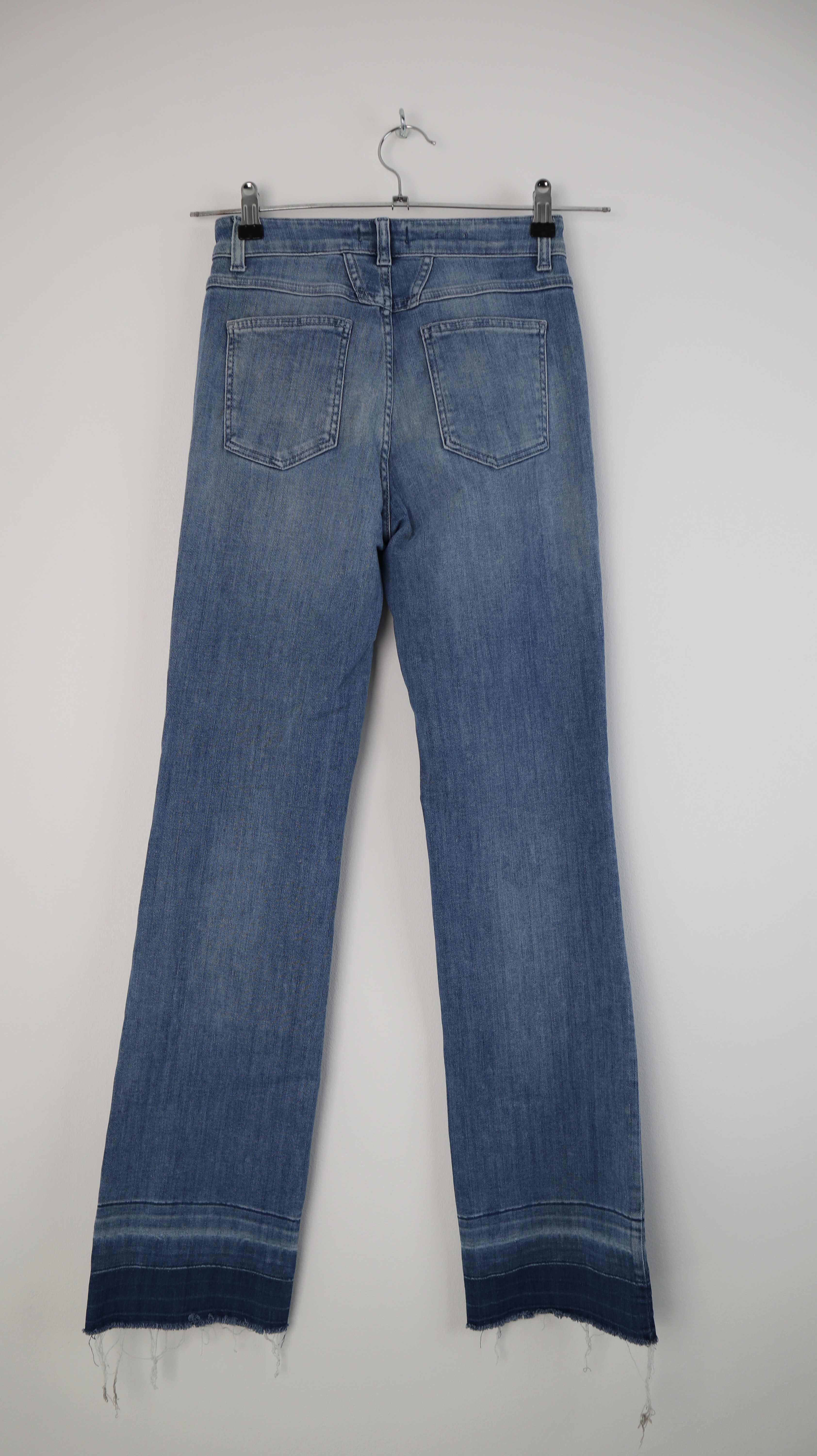 Closed Jeans Leaf blau 26 denim straight fit mid waist