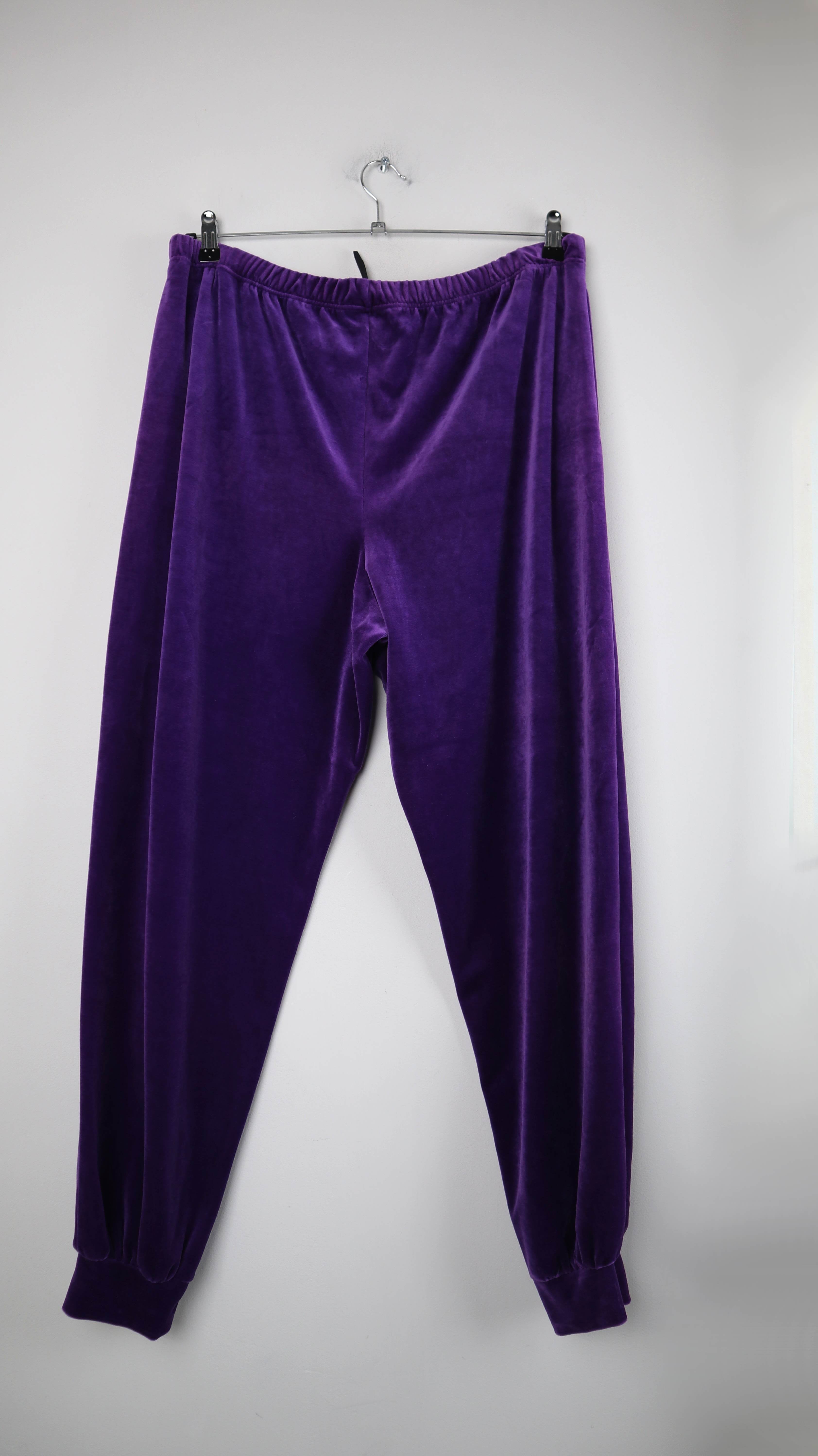 Triumph Anzug Trainingsanzug 48 Lila Pink Samt Retro Vintage Sportanzug