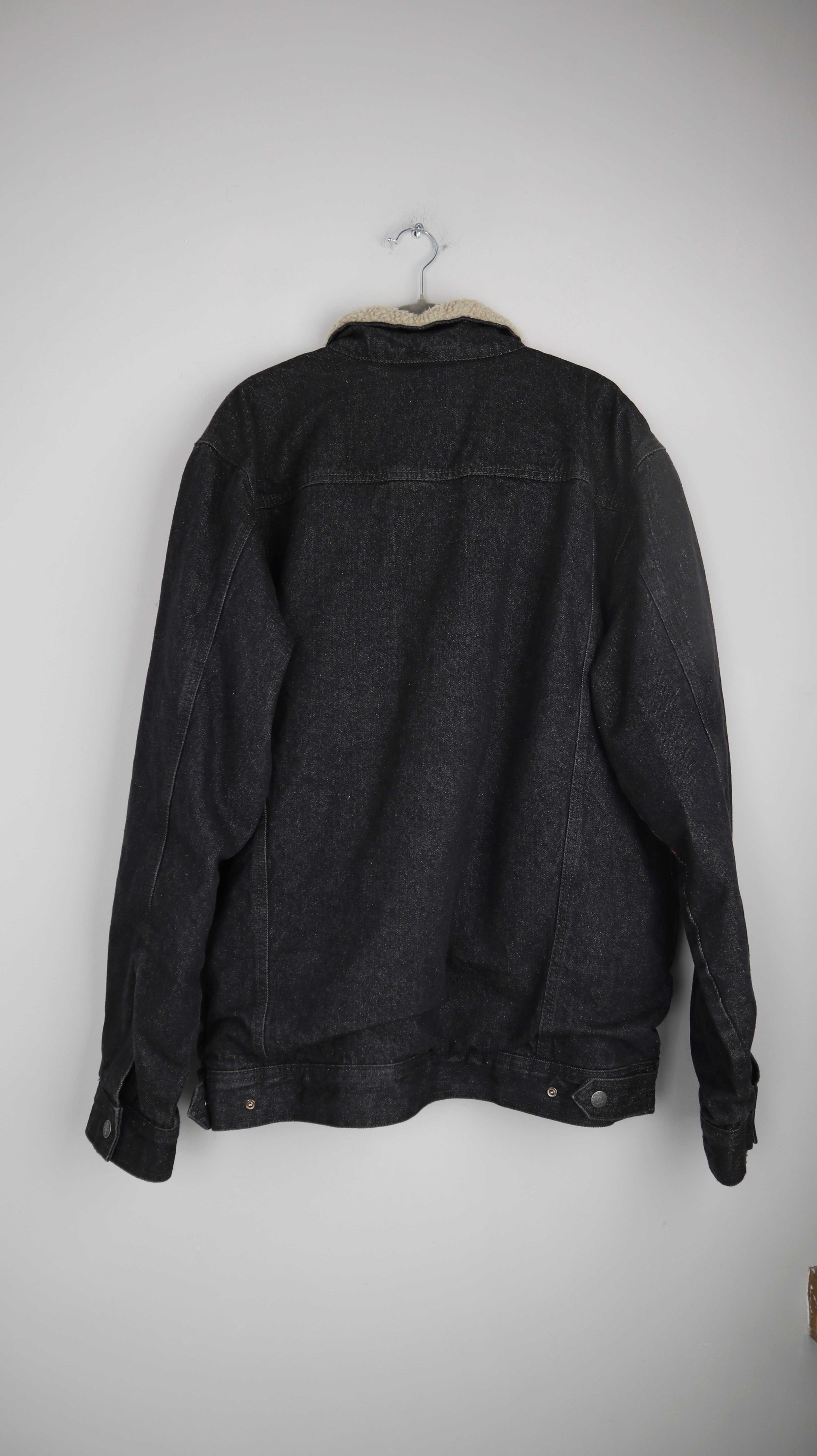 Atlas for Men Truckerjacke Jeansjacke dunkelgrau Grau XL gefüttert