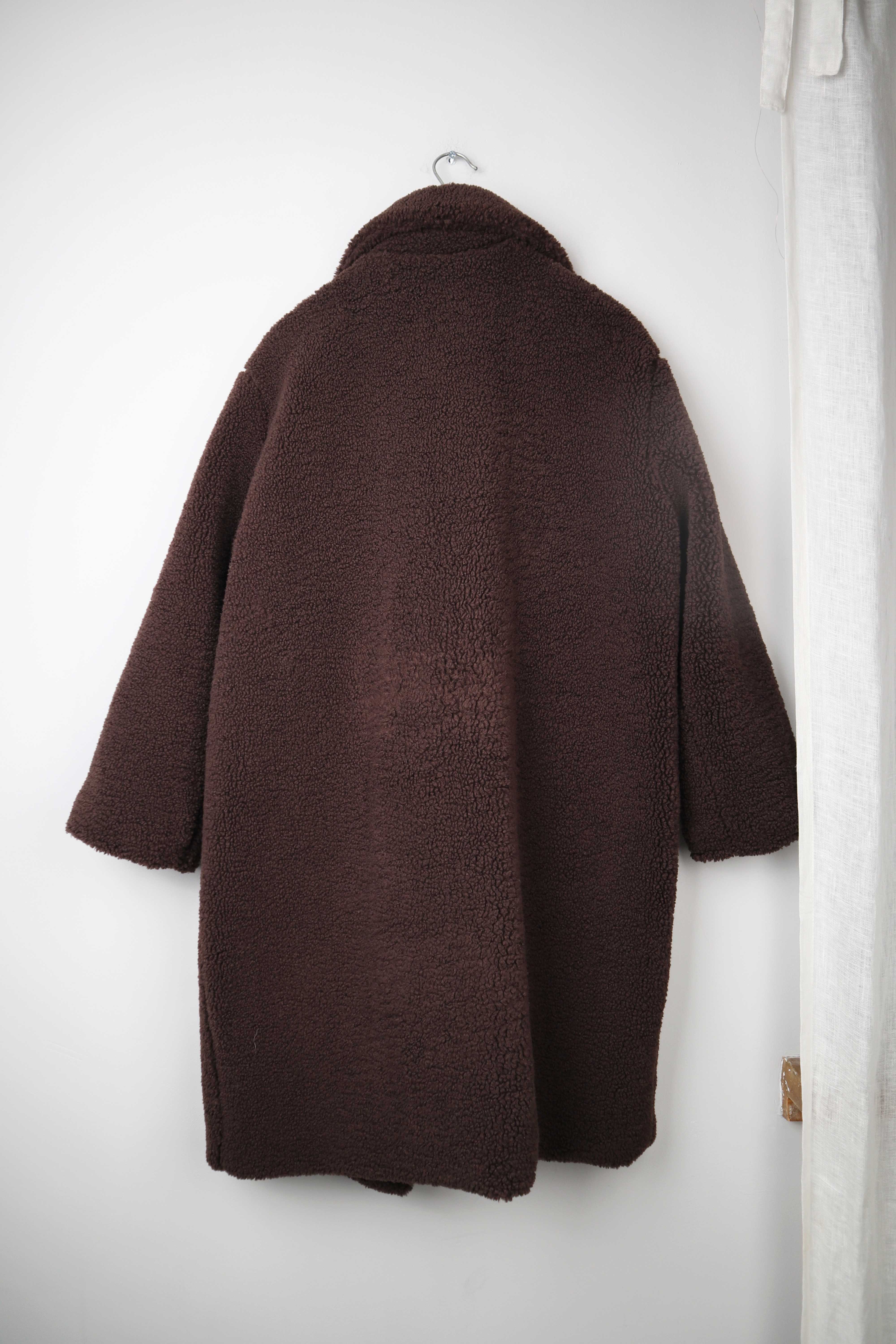 Clockhouse Mantel Braun 42 XL Teddymantel Dunkelbraun Oversized