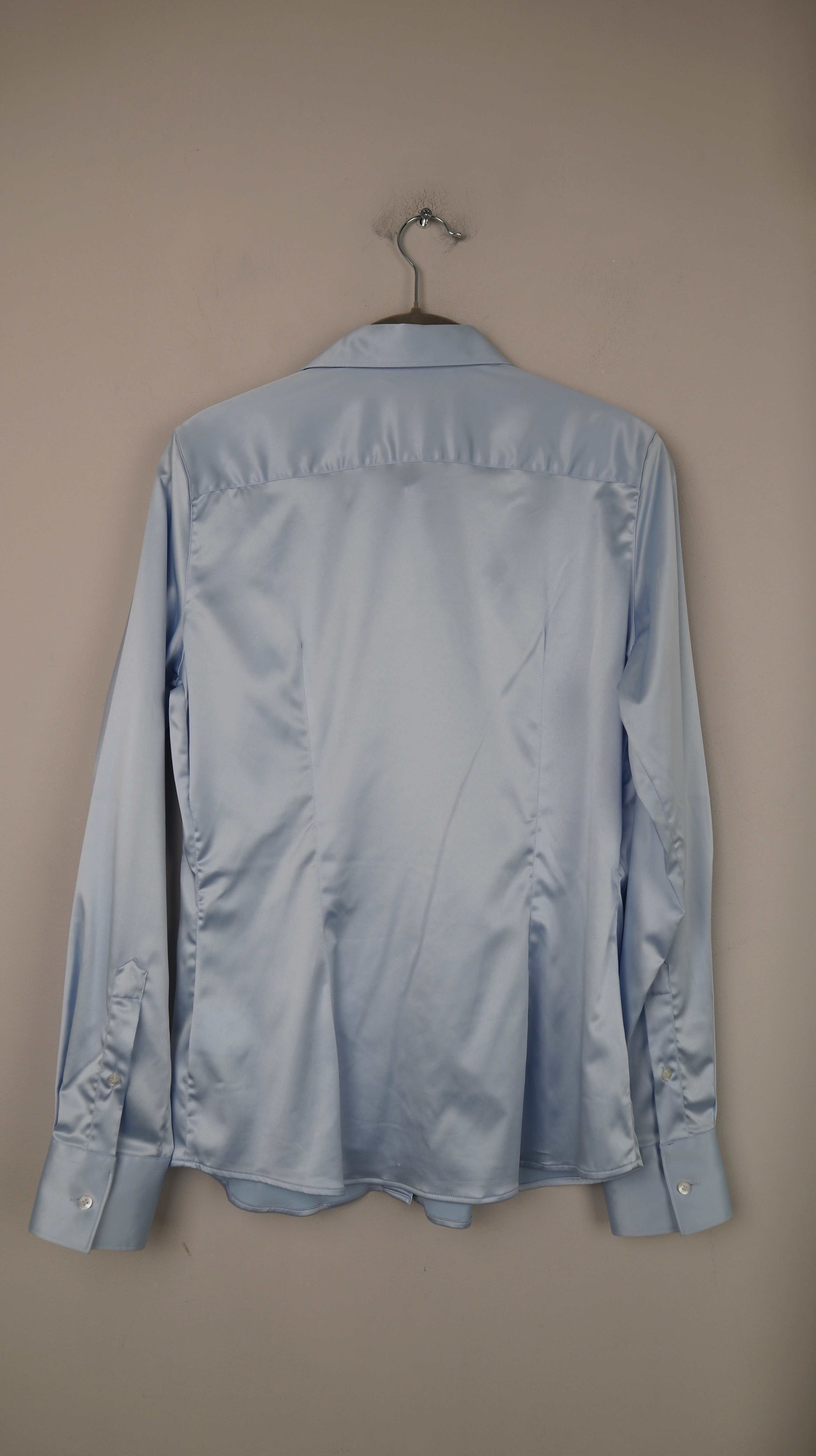 Robert Friedmann Bluse Blau Hellblau 38 M Langärmlig