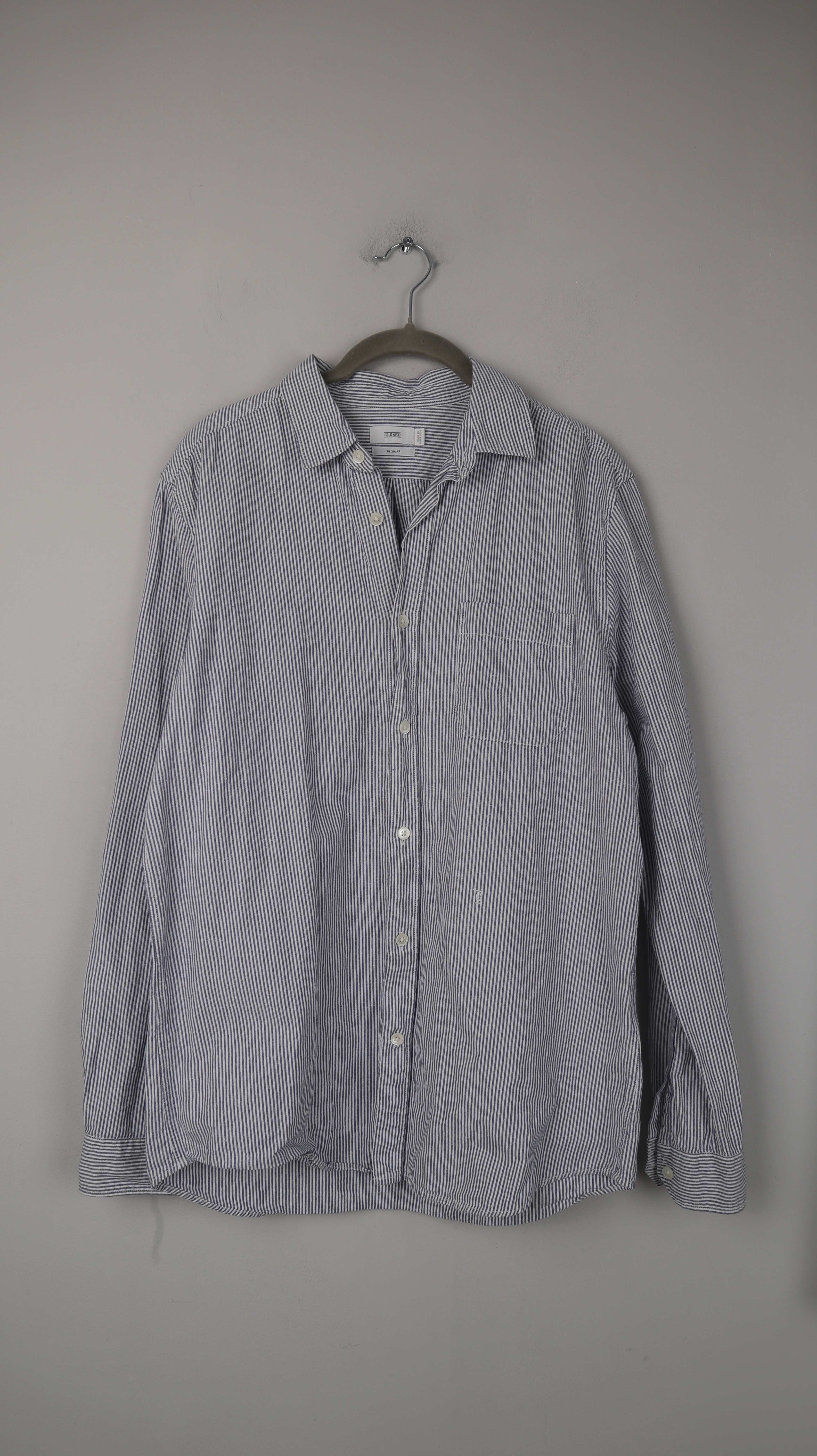 Closed Hemd blau weiß Shirt Oberteil Bluse 38 M gestreift