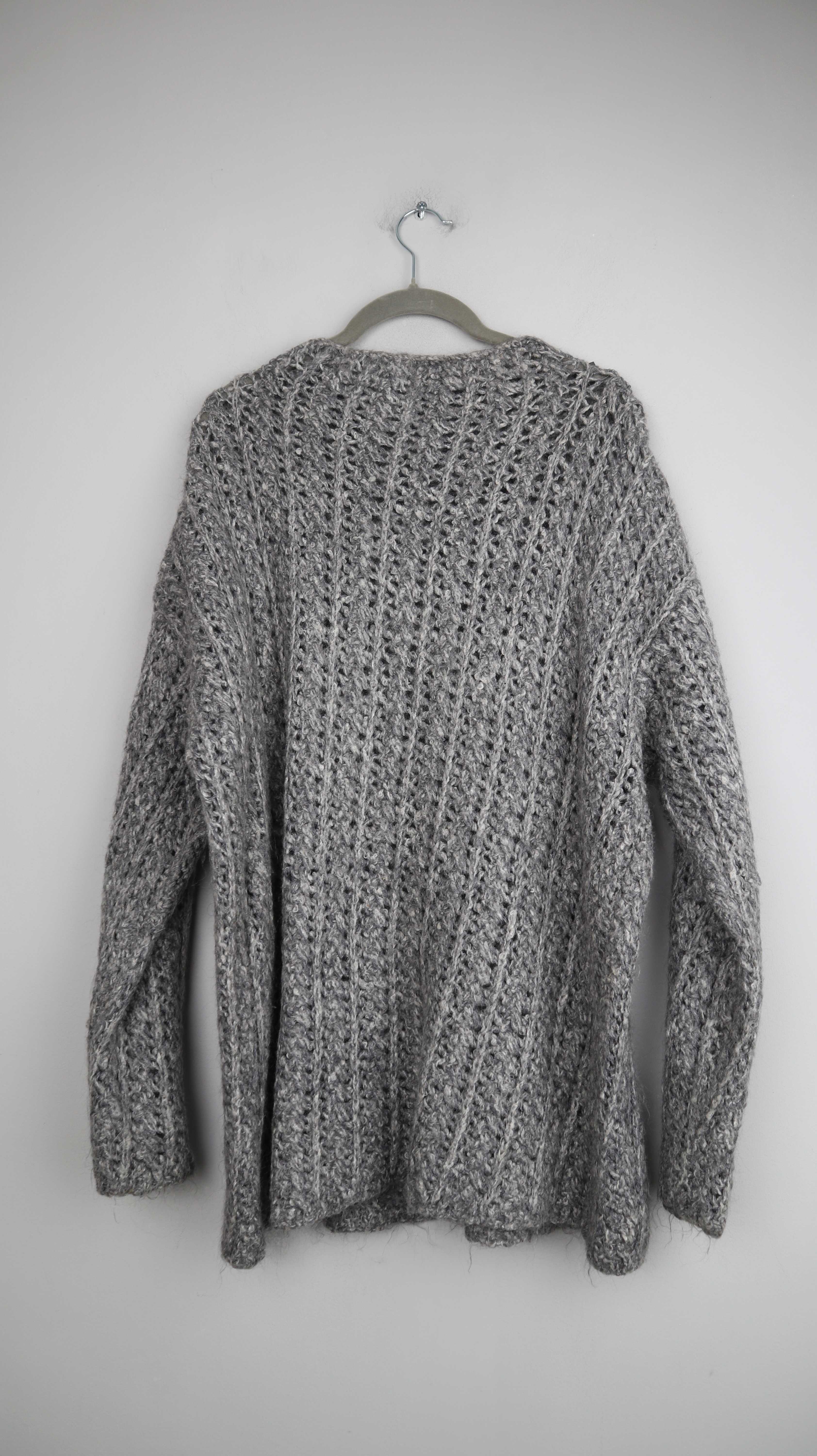 Prego Hamburg Pullover Strickpullover Grau gestrickt 38 M basic